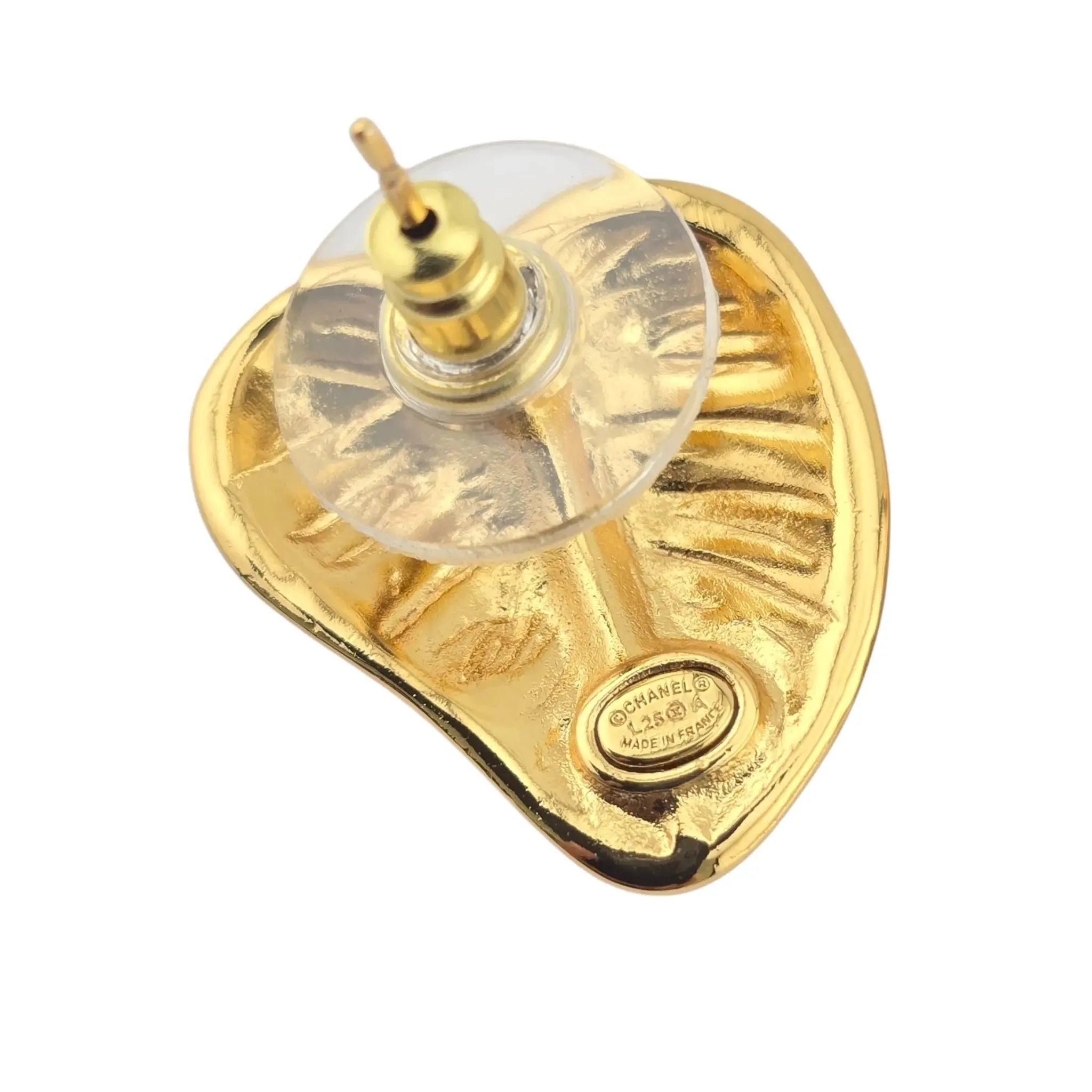 Chanel CC Gold Black Earrings 2025 CHANEL