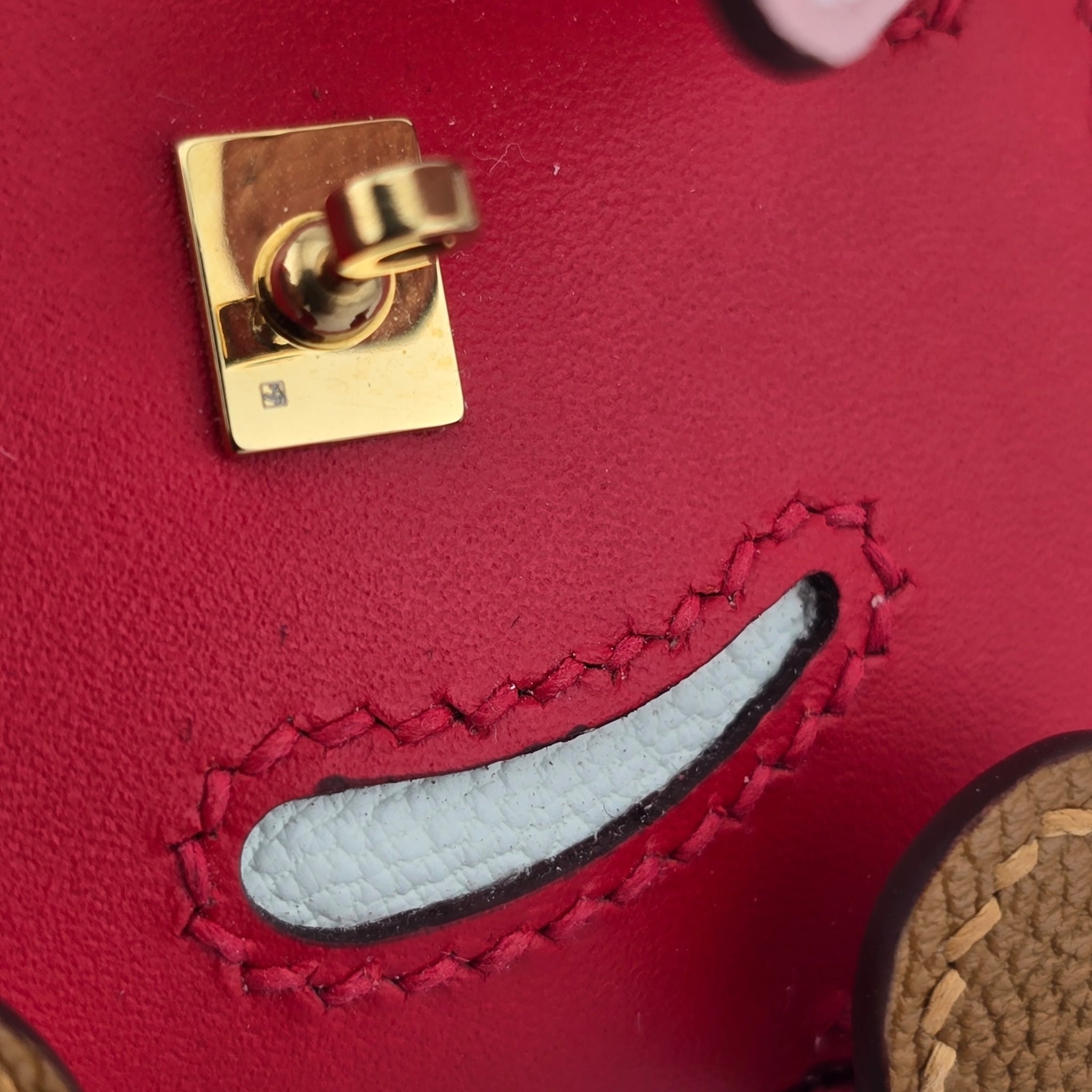 Hermes Quelle Idole Kelly Doll Bag Charm Sanguine