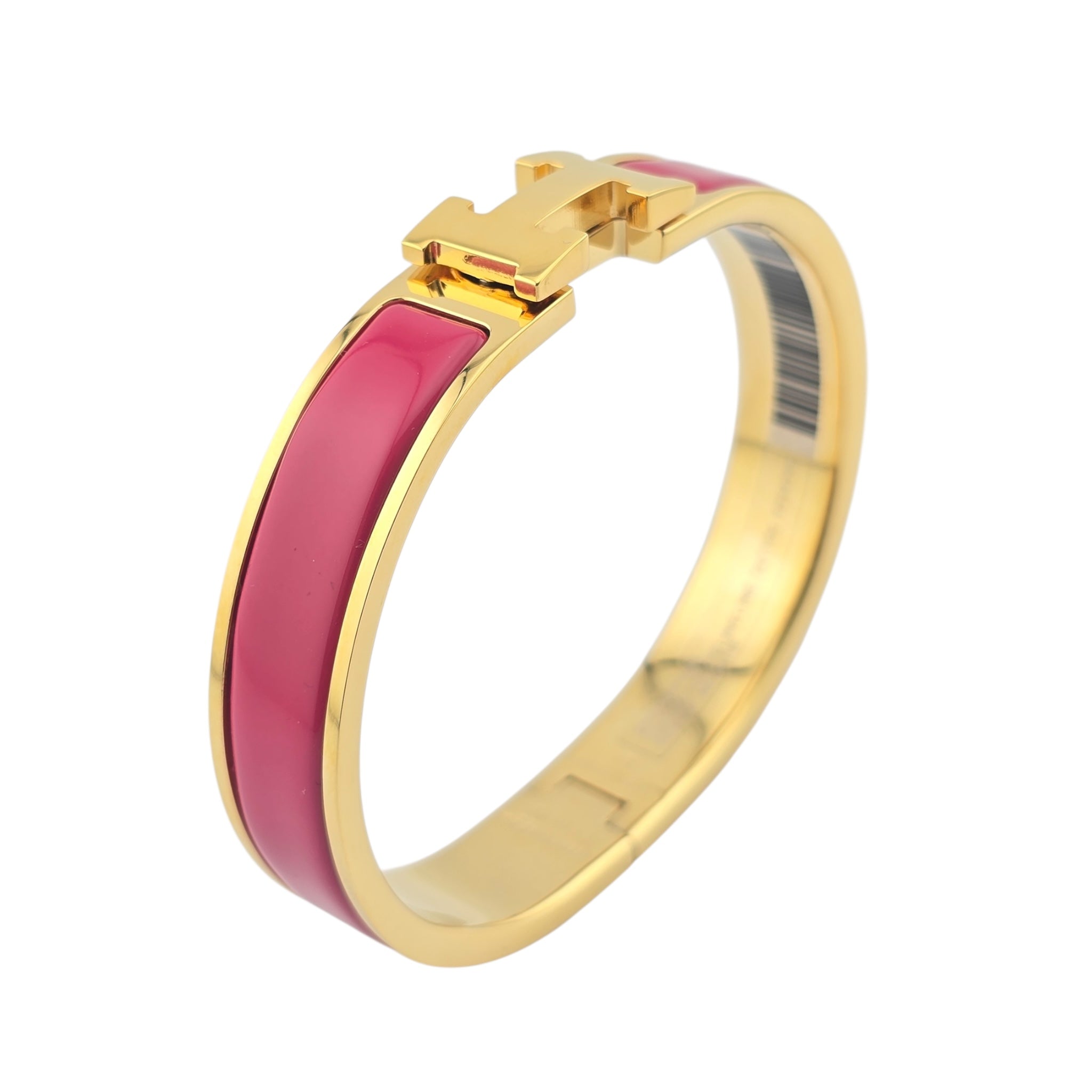 Hermes Clic H Bracelet Pink Gold GM