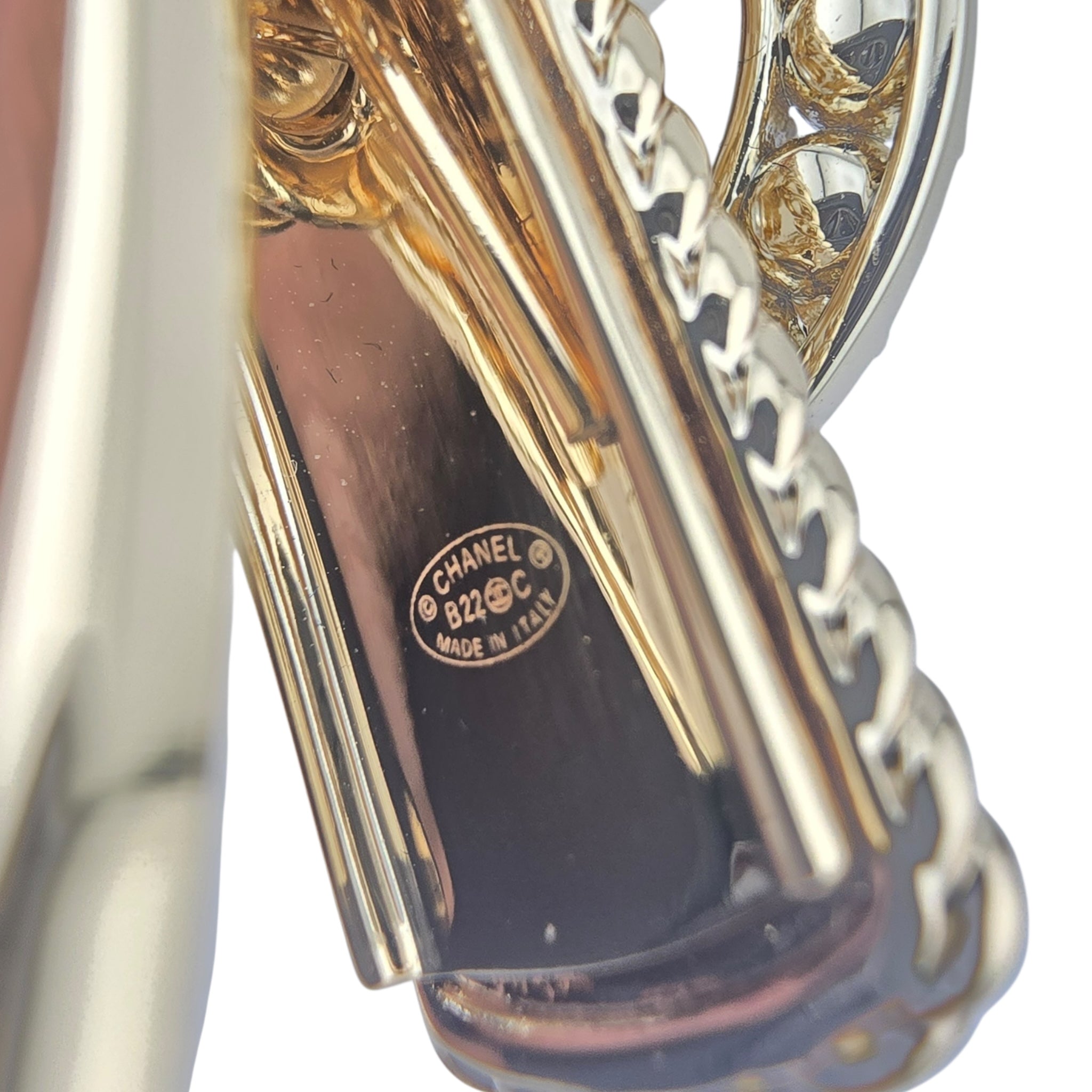 Chanel CC Faux Pearl and Diamante Hair Barrette 2022