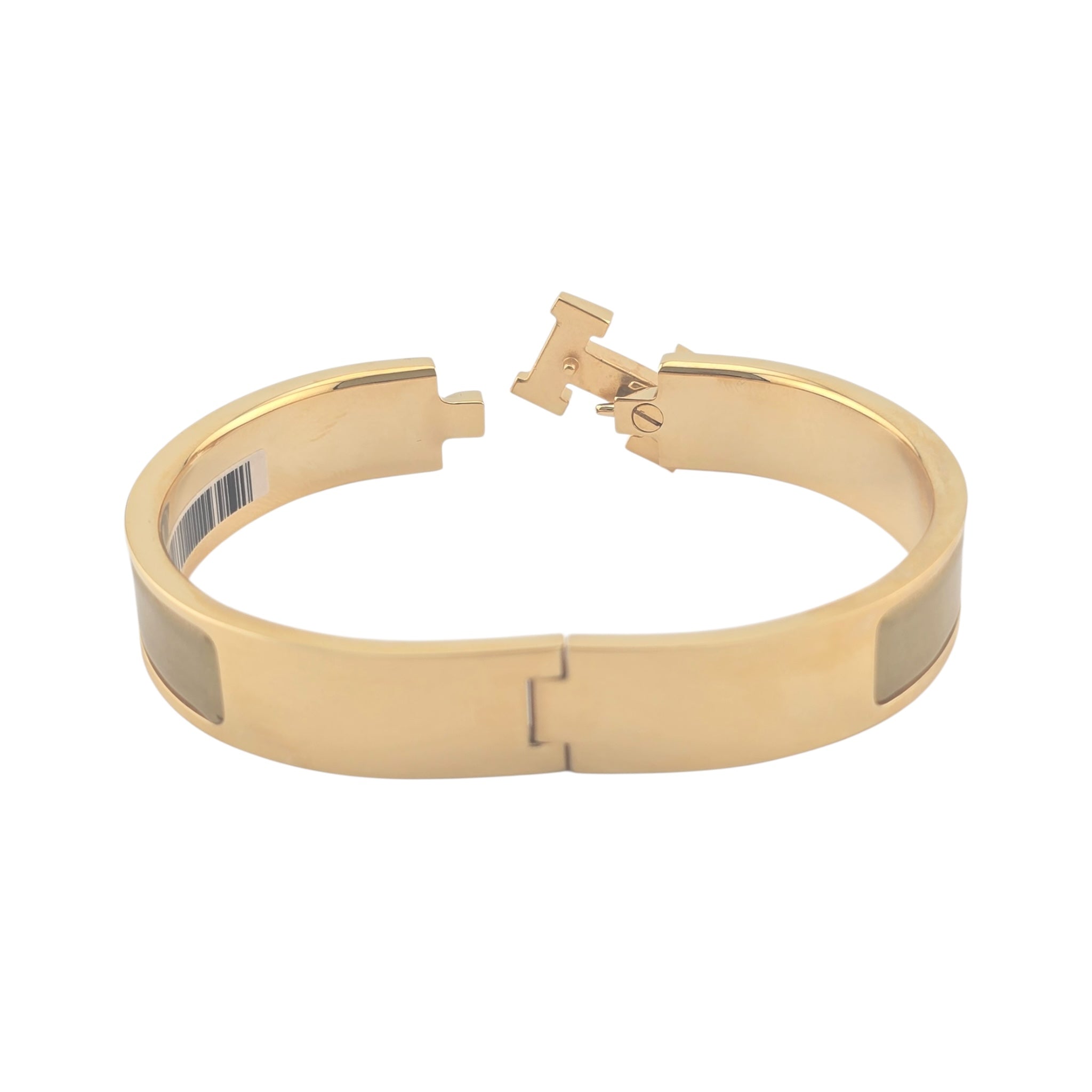 Hermes Clic H Bracelet Glitter Gold GM