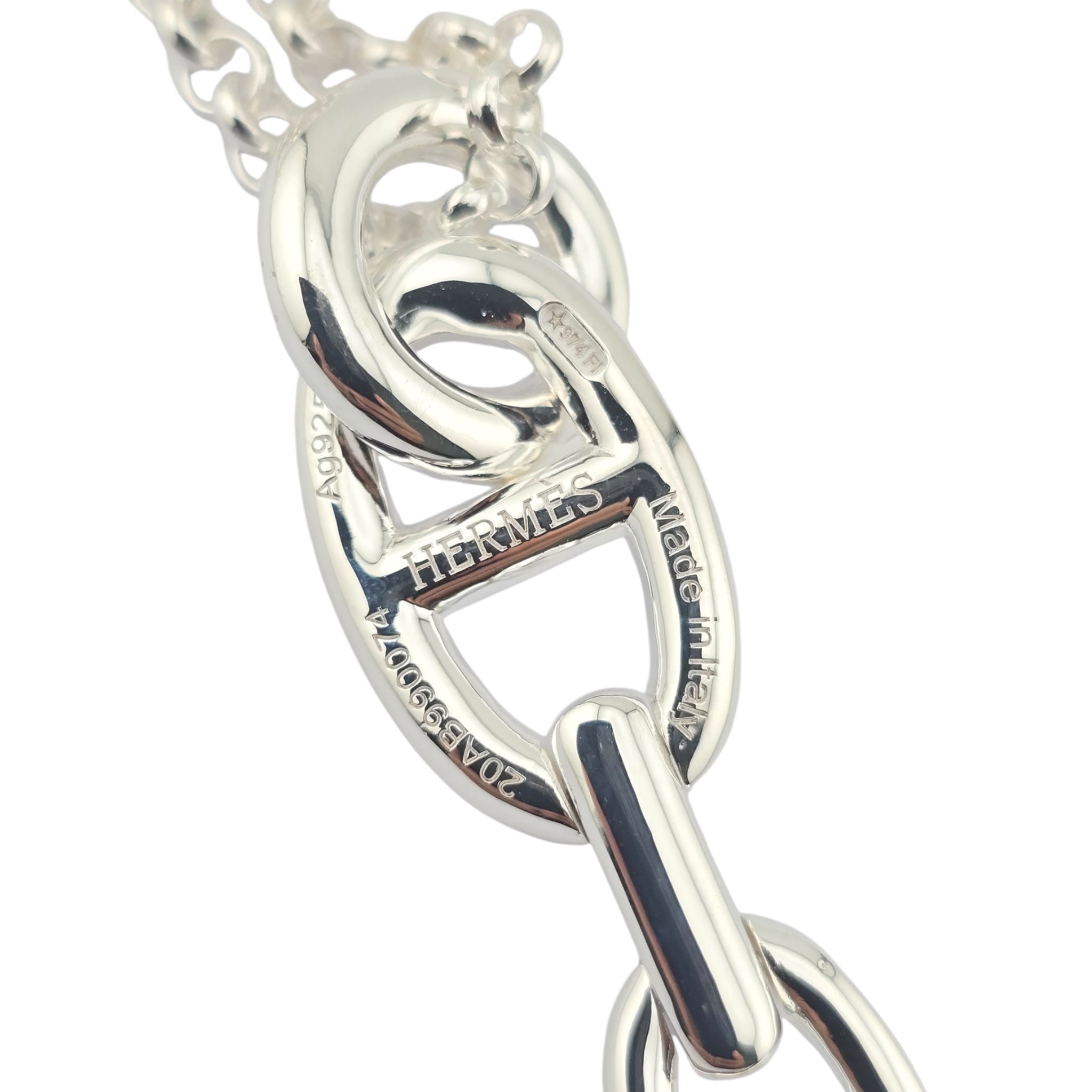 Hermes Chaine d'Ancre Enchainee Pendant Large Model