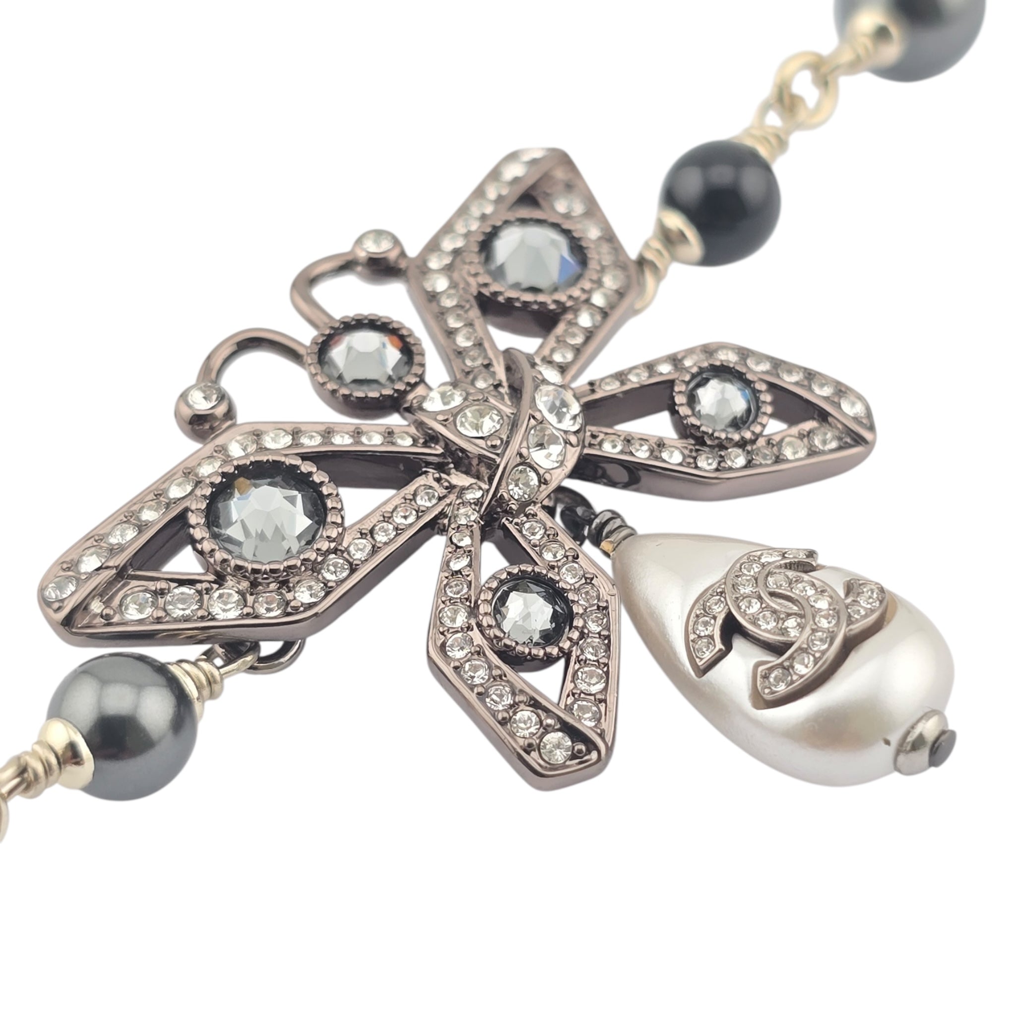 Chanel CC Butterfly Ruthenium Gold Bracelet B25