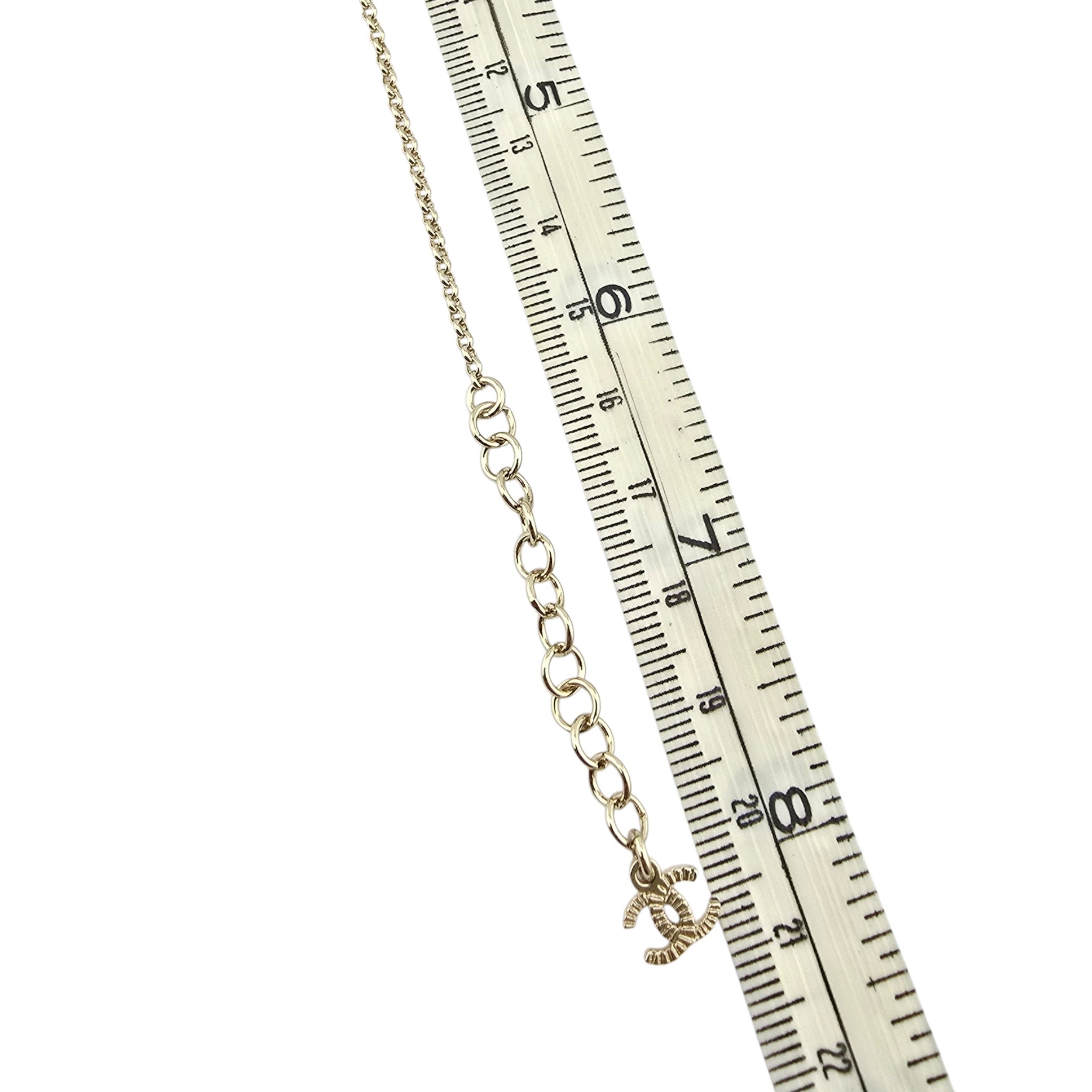 Chanel CC Gold Heart Crystal Bracelet 2025