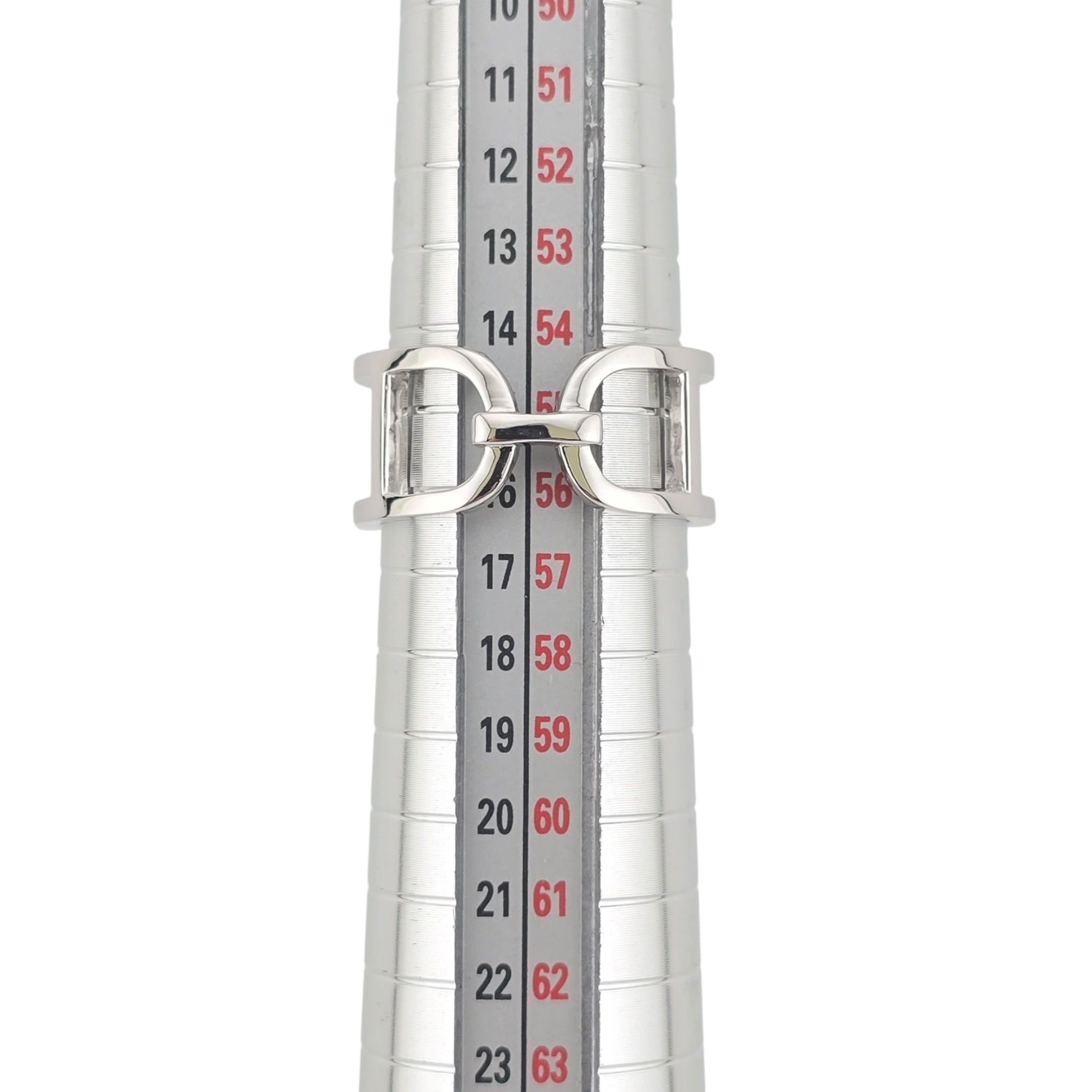 Hermes Ever Chaine d'ancre Silver Ring