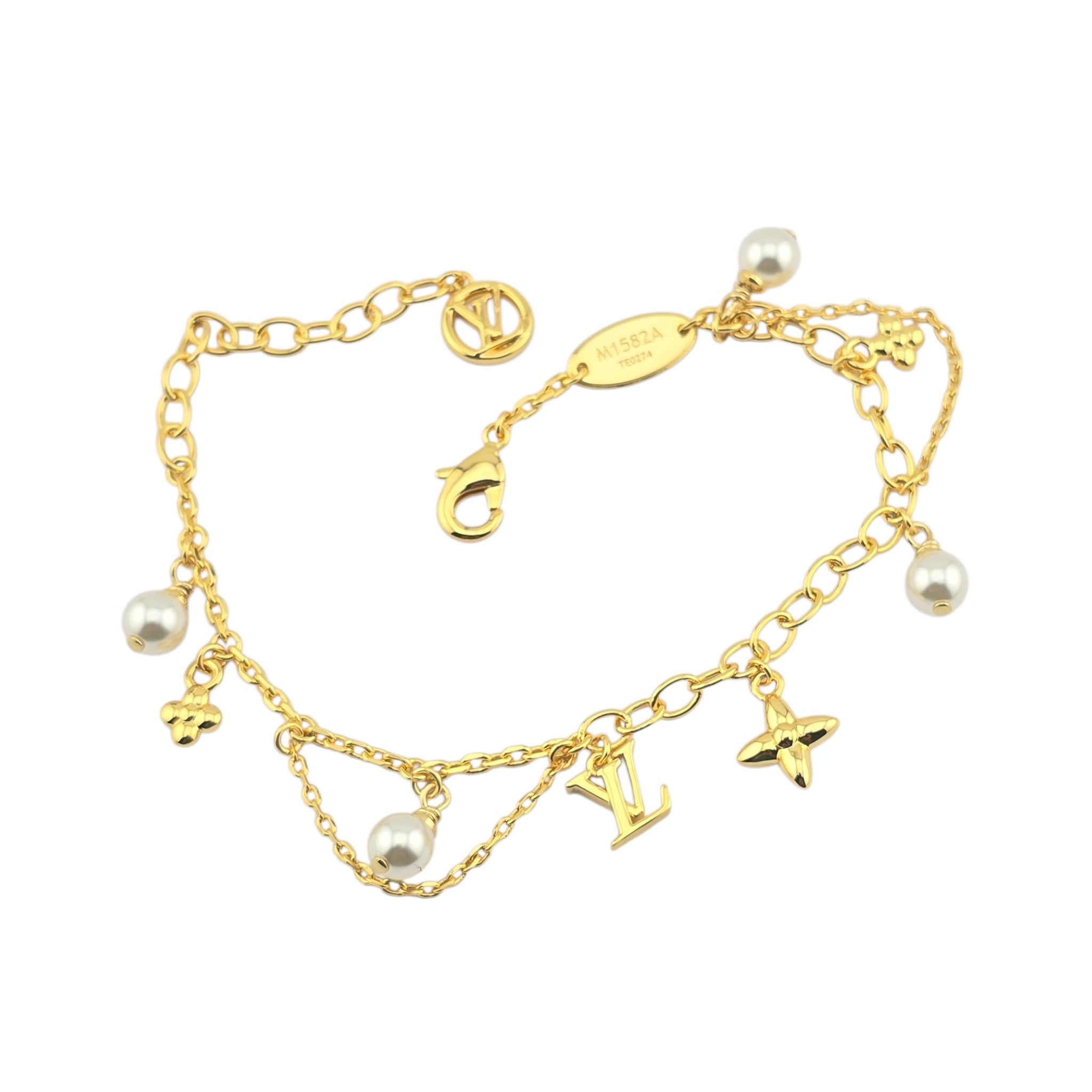 Louis Vuitton LV Metal Monogram Blooming Supple Bracelet LOUIS VUITTON