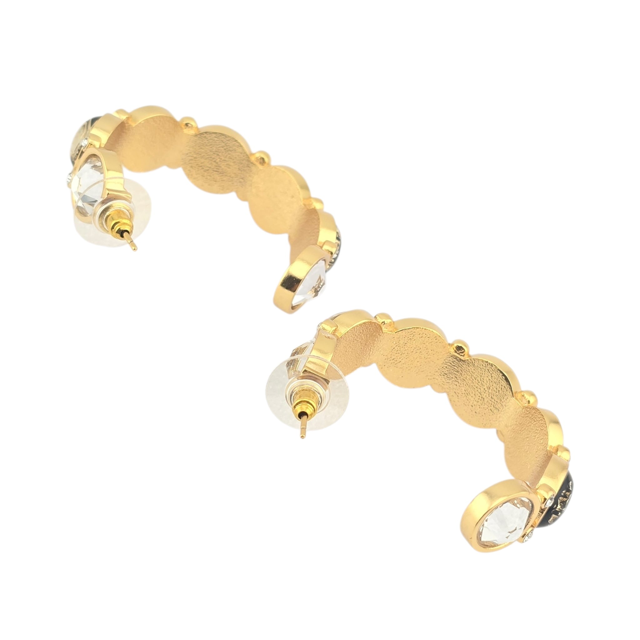 Chanel CC Gold Hoop Earrings 2020 CHANEL