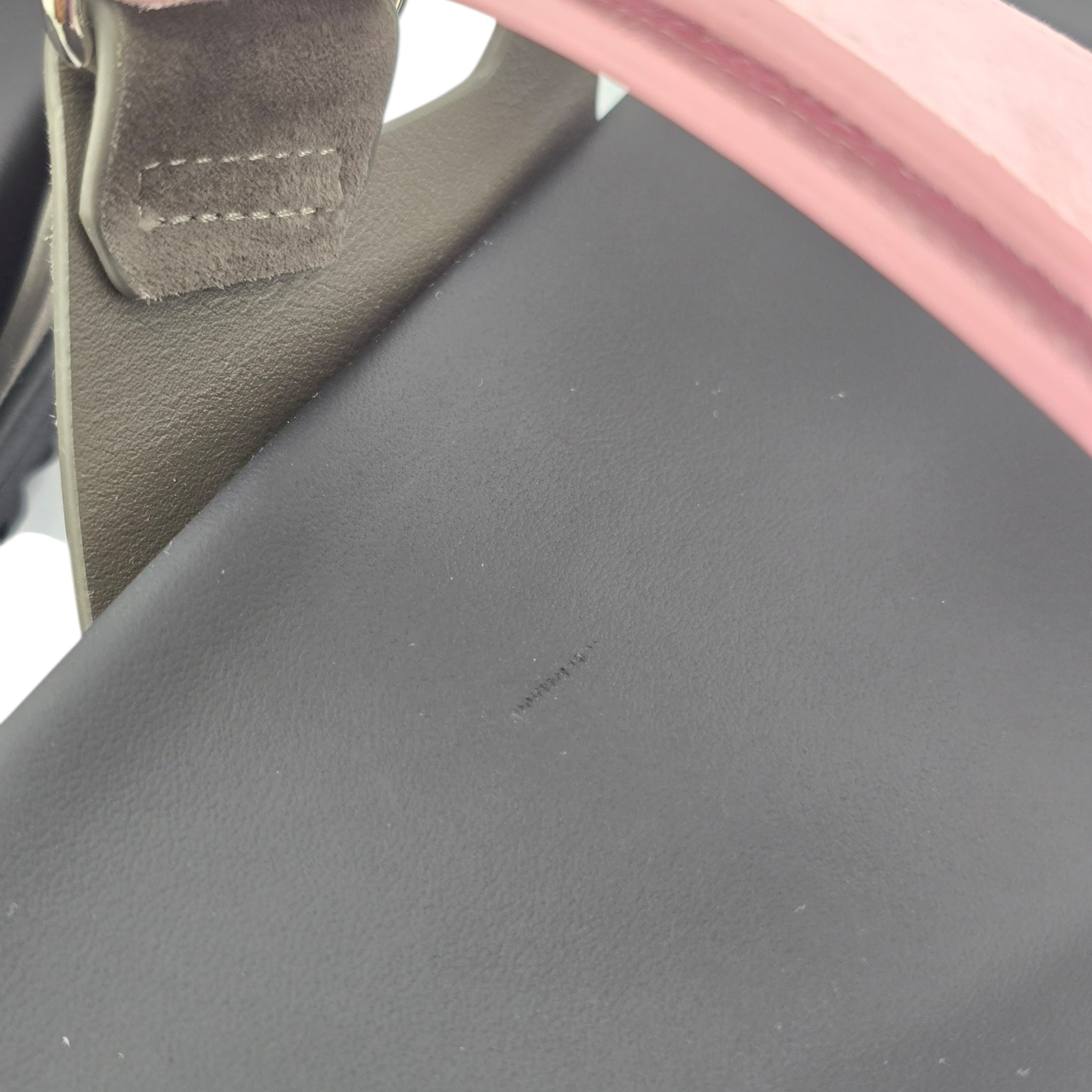 Hermes Chypre Suede Sandal Toundra / Rose 39 UK6 HERMES