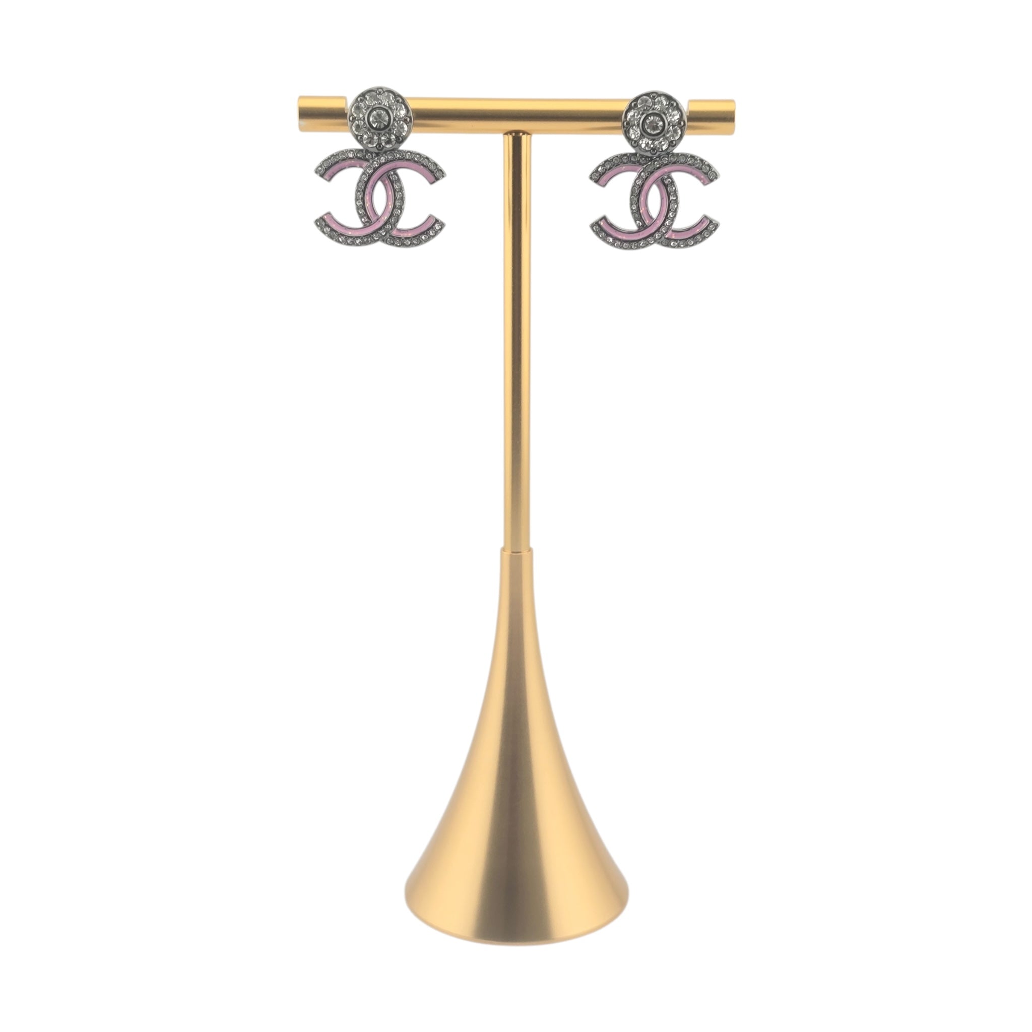 Chanel CC Ruthenium Pink Earrings 2025 CHANEL