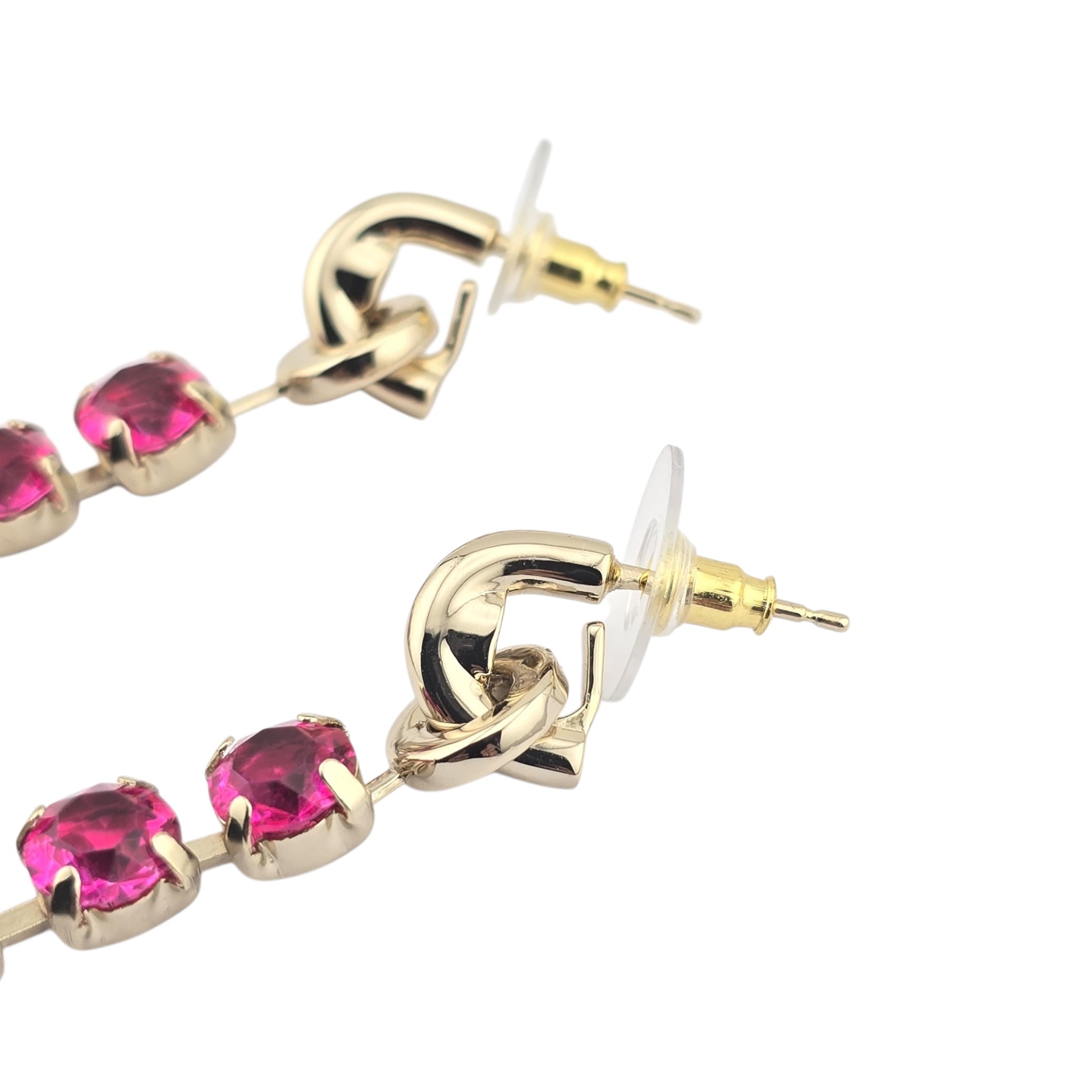 Chanel CC Rainbow Crystal Earrings A24 CHANEL