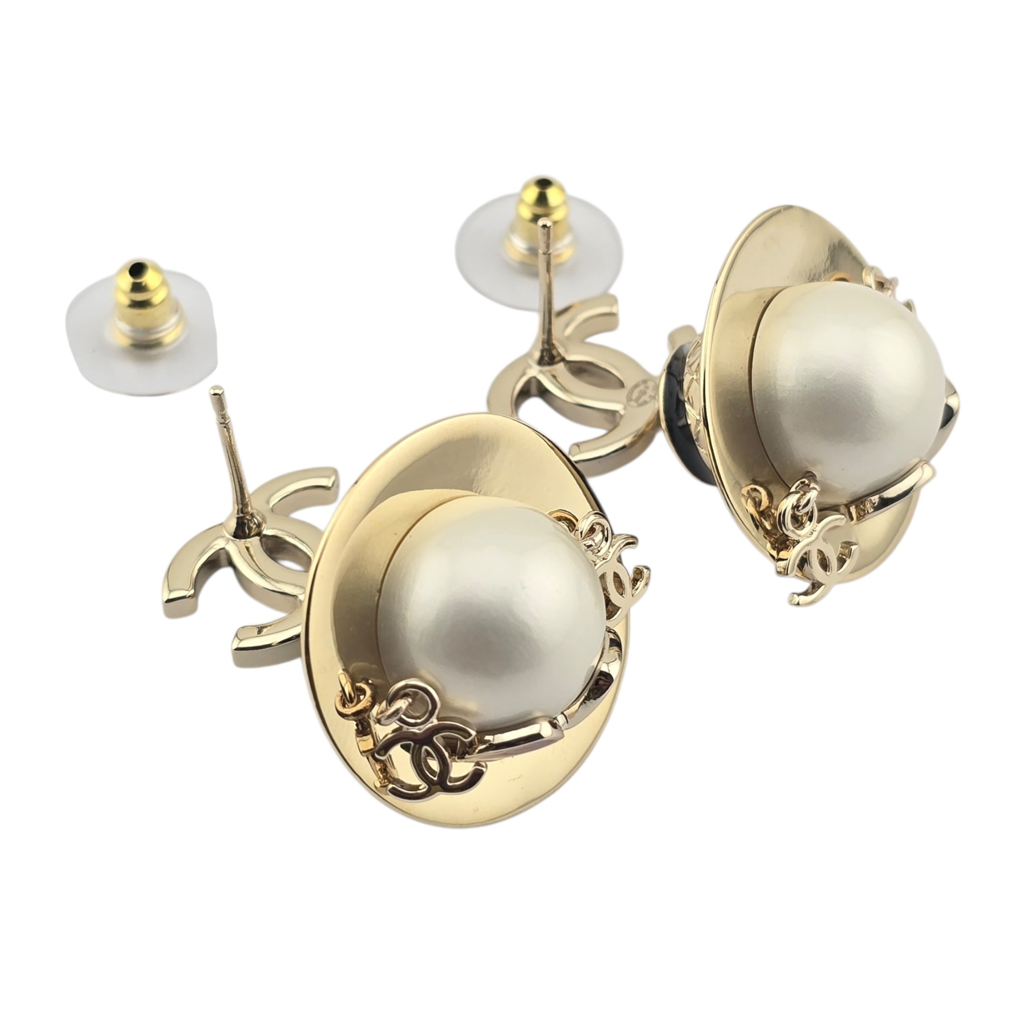 Chanel CC Robot Gabrielle Doll Black Earrings 25B CHANEL