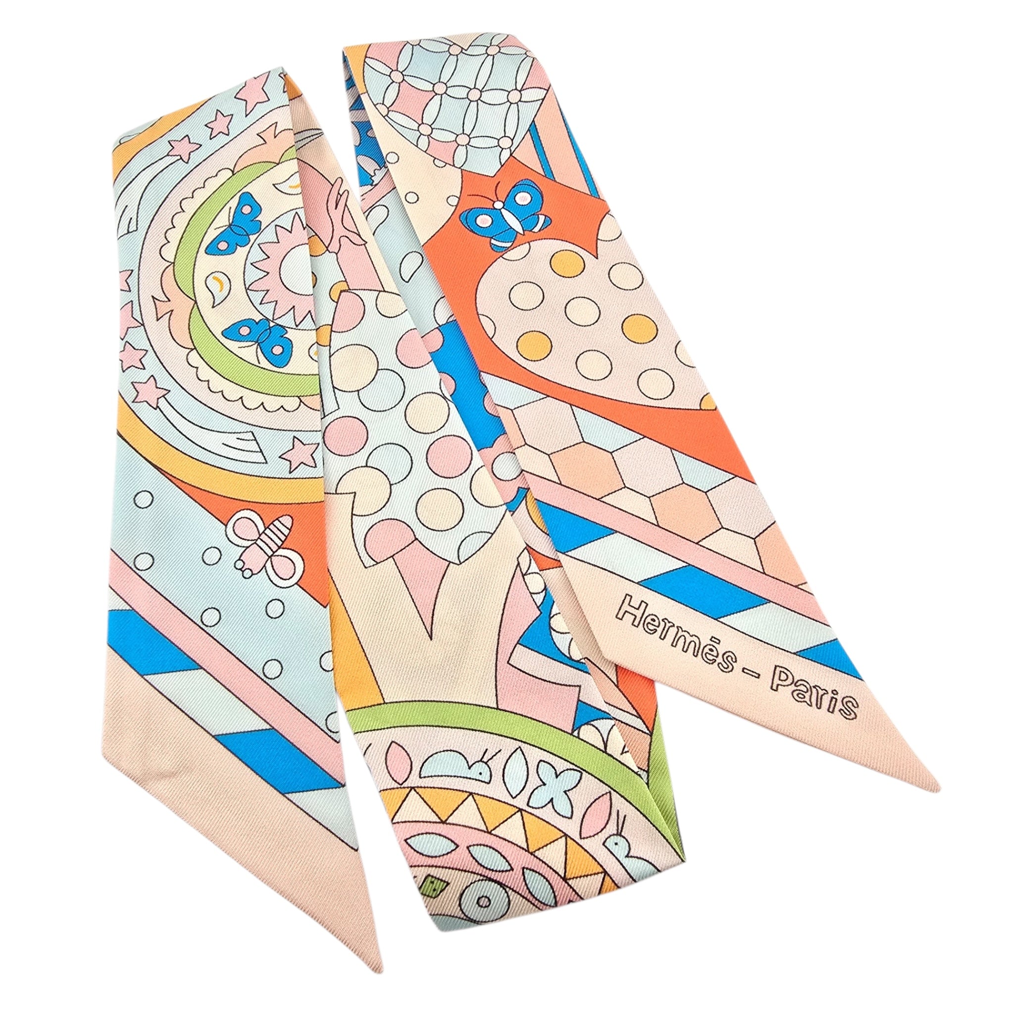 Hermes Silk Les Murmures de la Foret Twilly HERMES