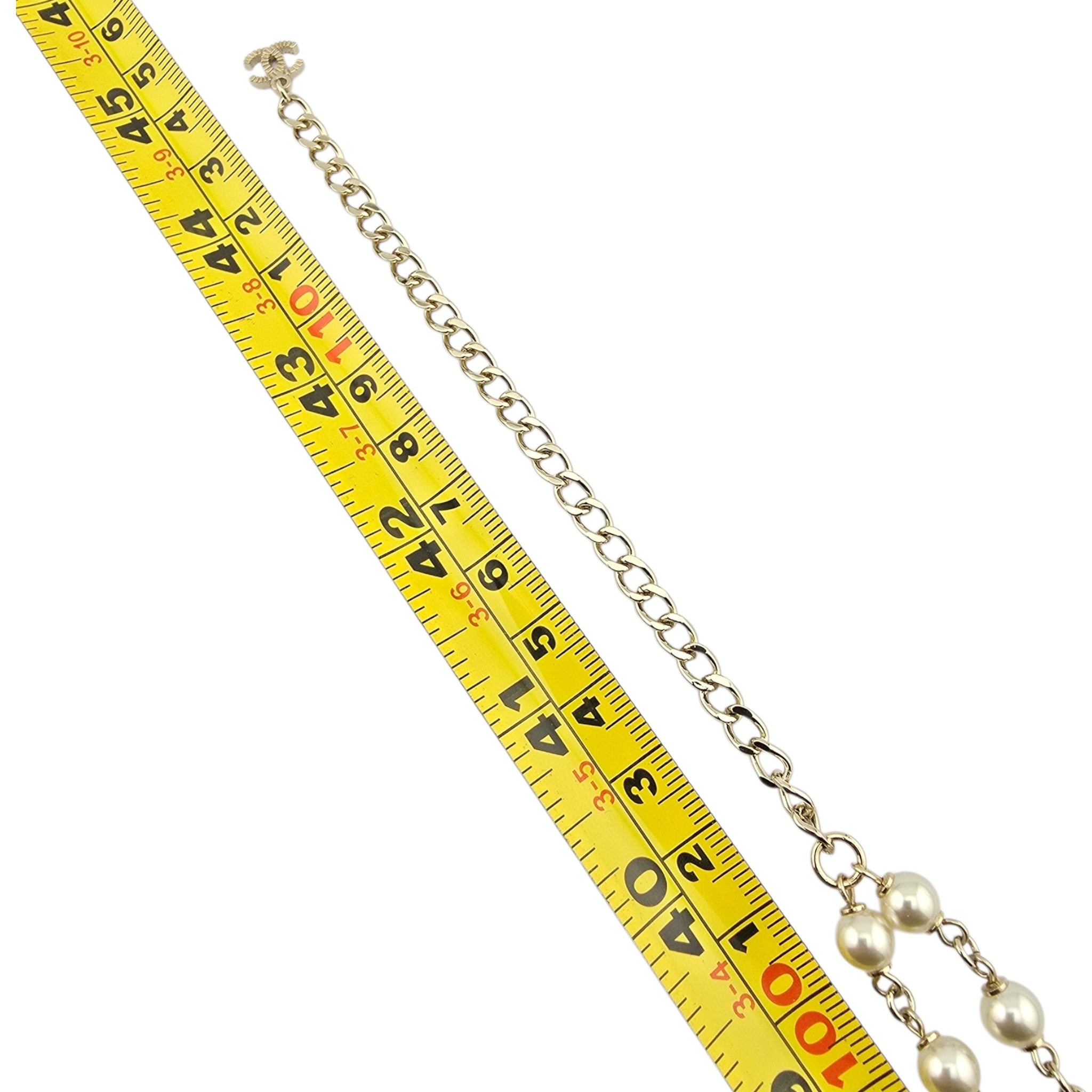 Chanel CC Multicoloured Faux Pearl Long Necklace 2025