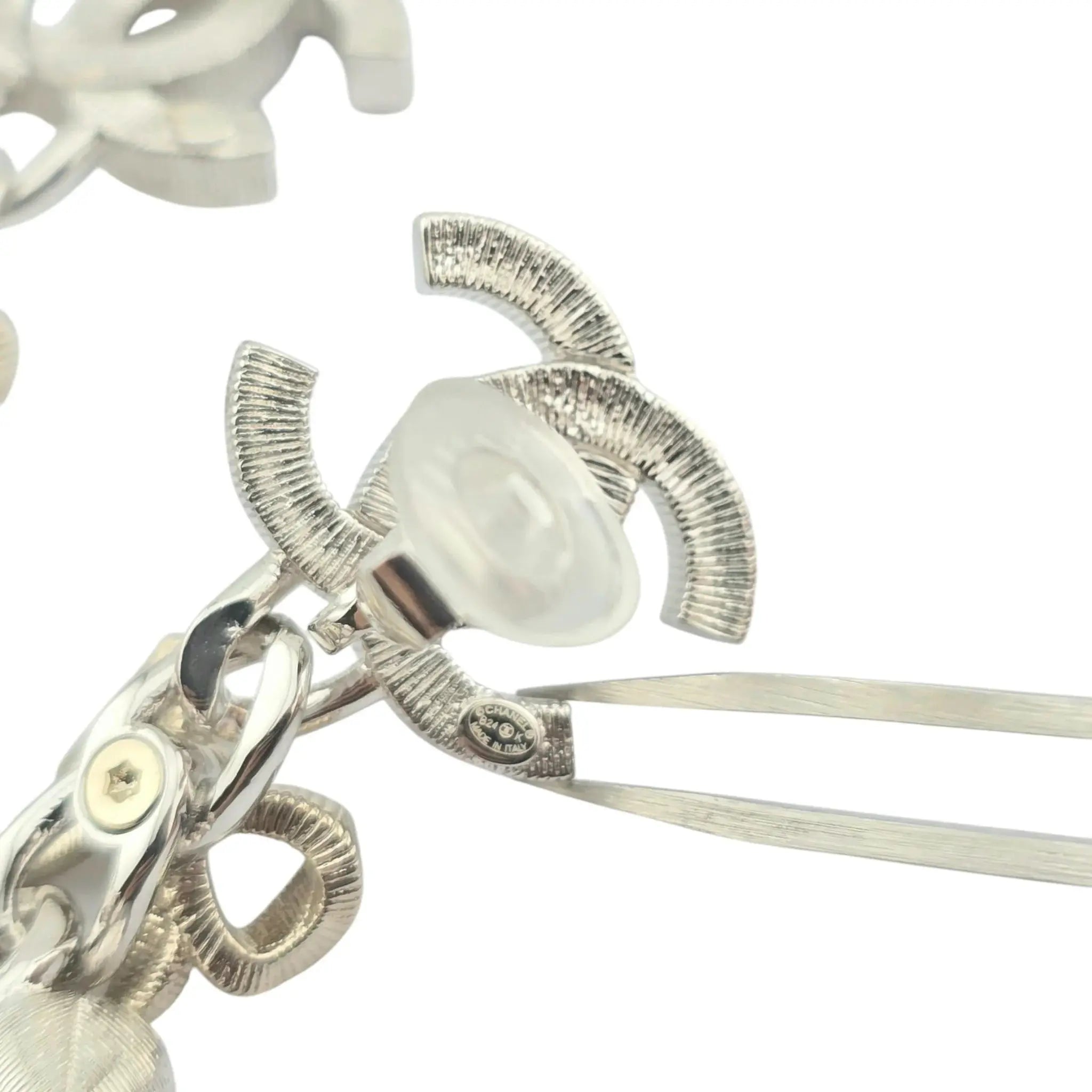 Chanel CC Crystal Leaf Clip On Earrings 2025 CHANEL