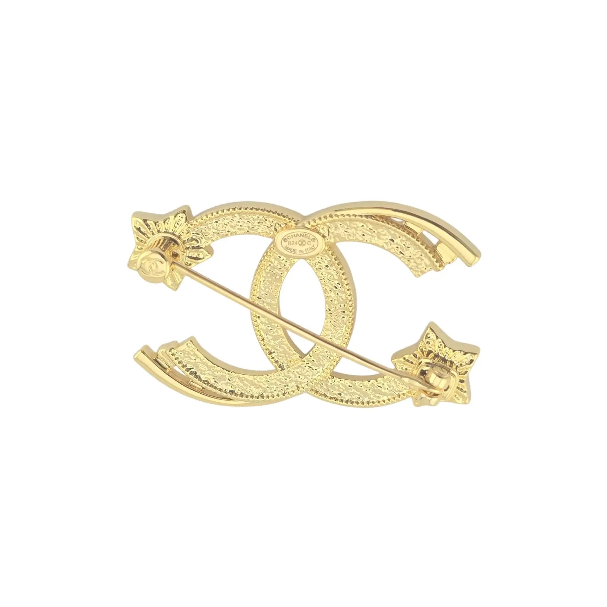 Chanel CC Crystal Pearl CC Star Brooch 2024 BIJOUX HEAVEN