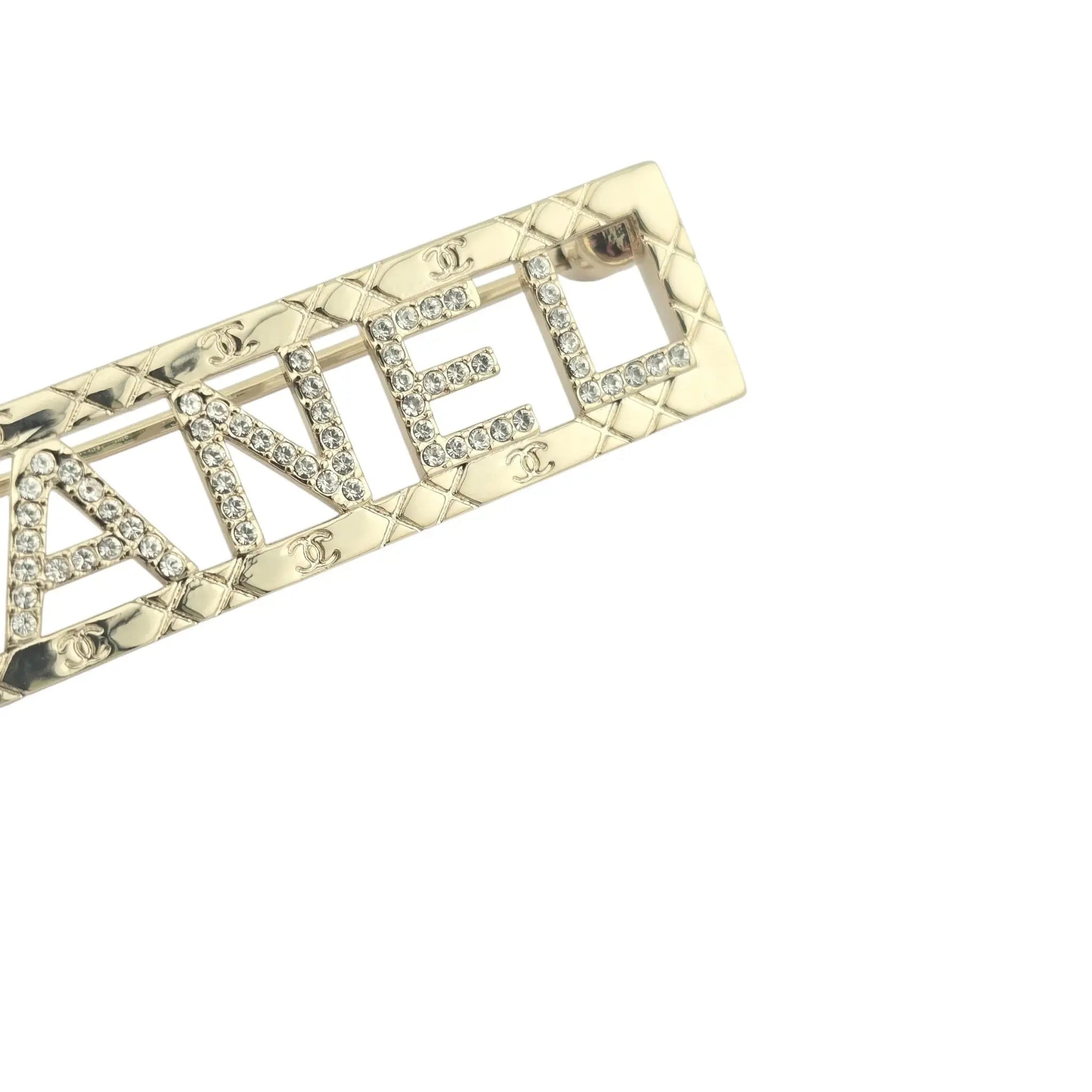 Chanel CC Logo Crystal Brooch 2025 CHANEL