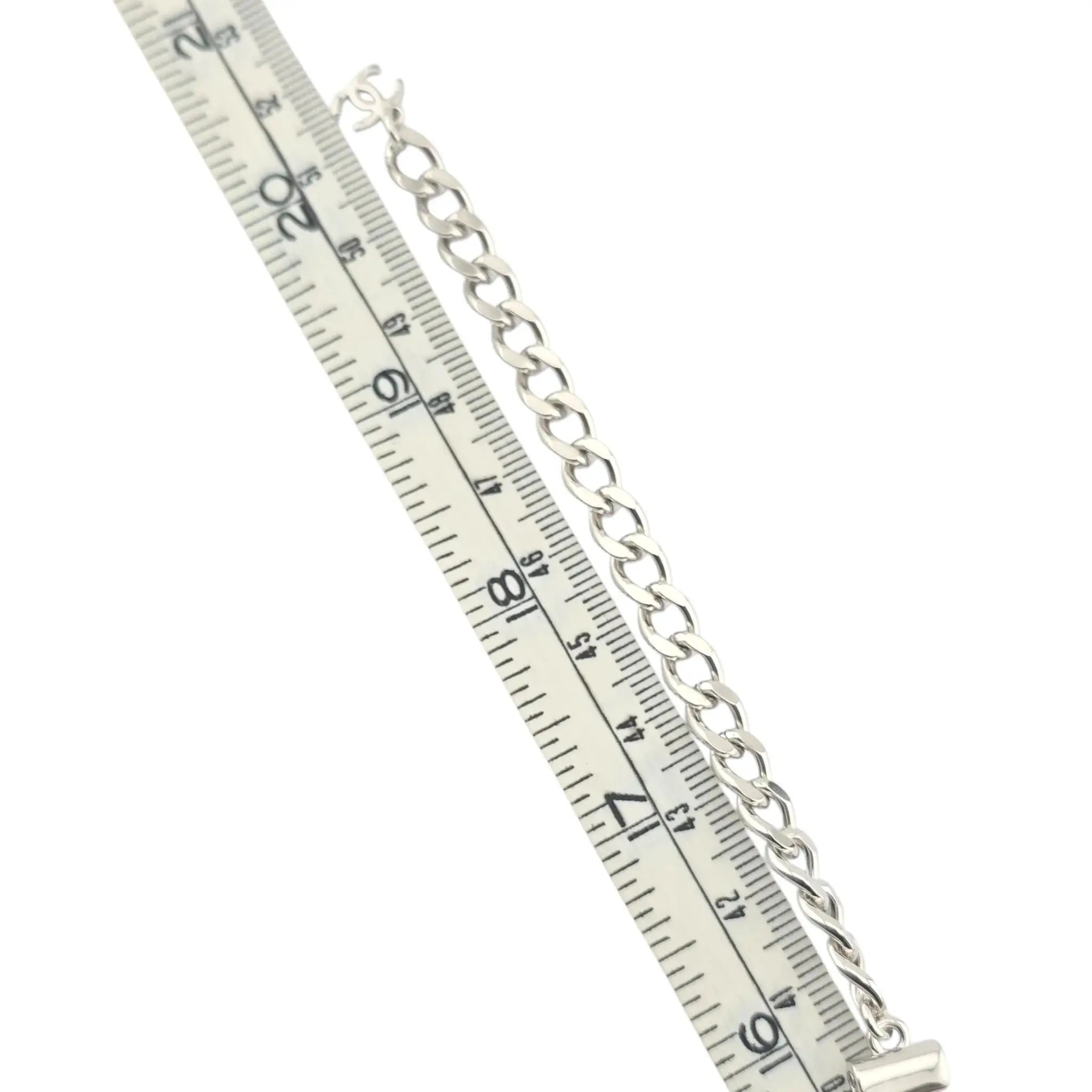 Chanel CC Silver Layer Necklace 2022 CHANEL