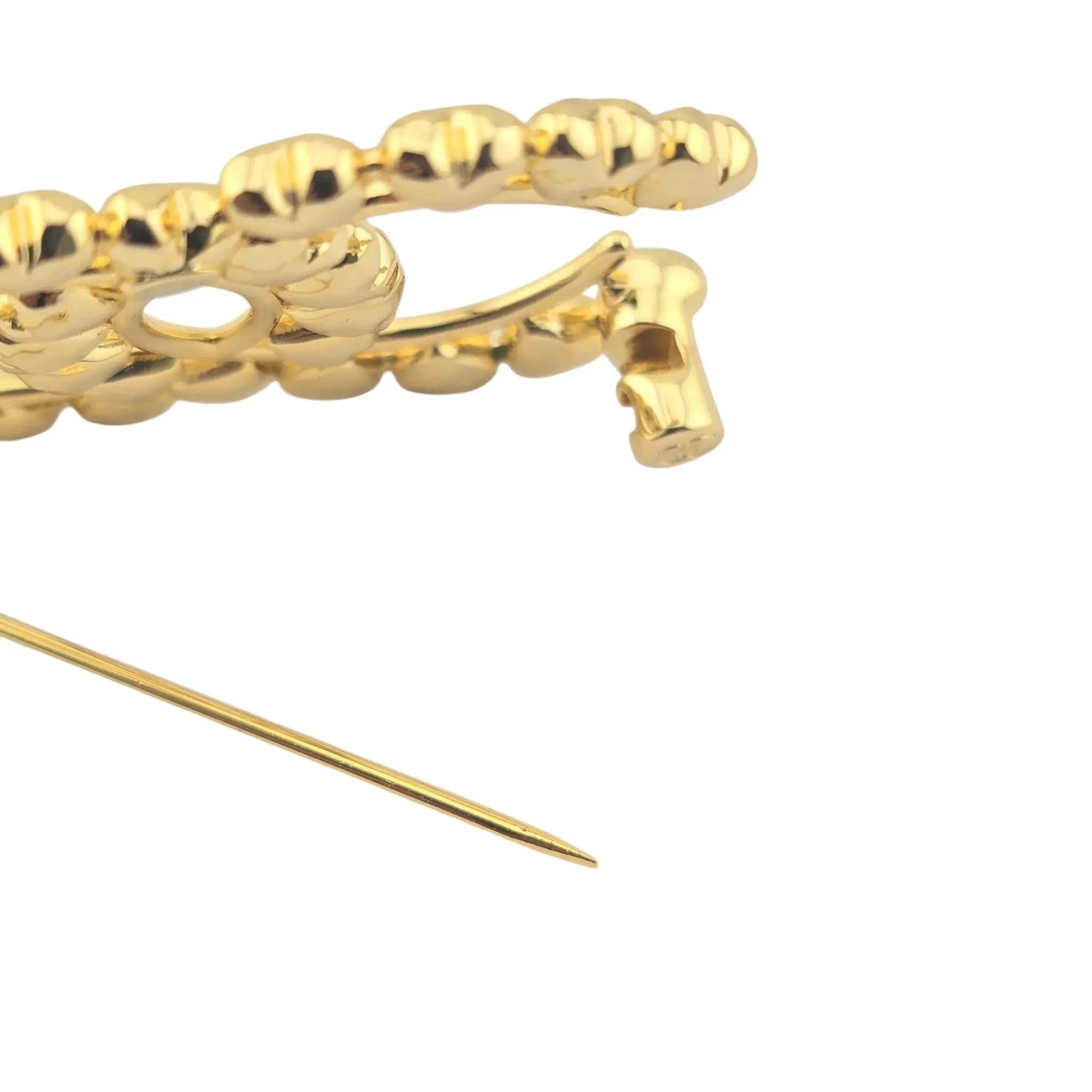 Chanel CC Metal Gold Hearts Brooch 2023 CHANEL