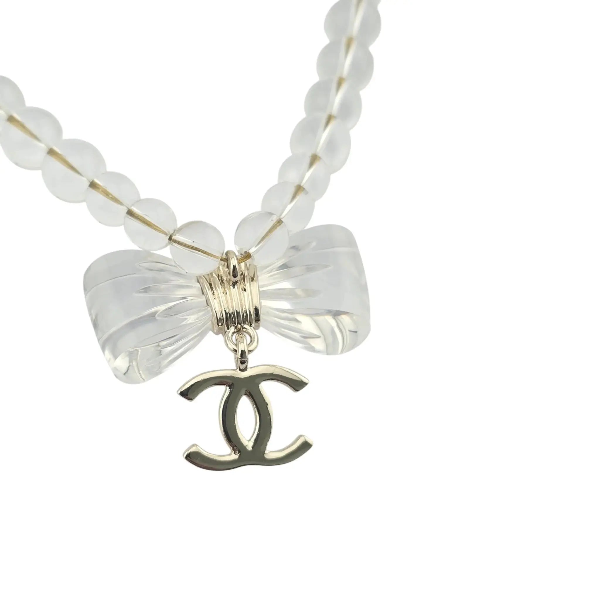 Chanel CC Transparent Resin Choker Necklace 2025 CHANEL