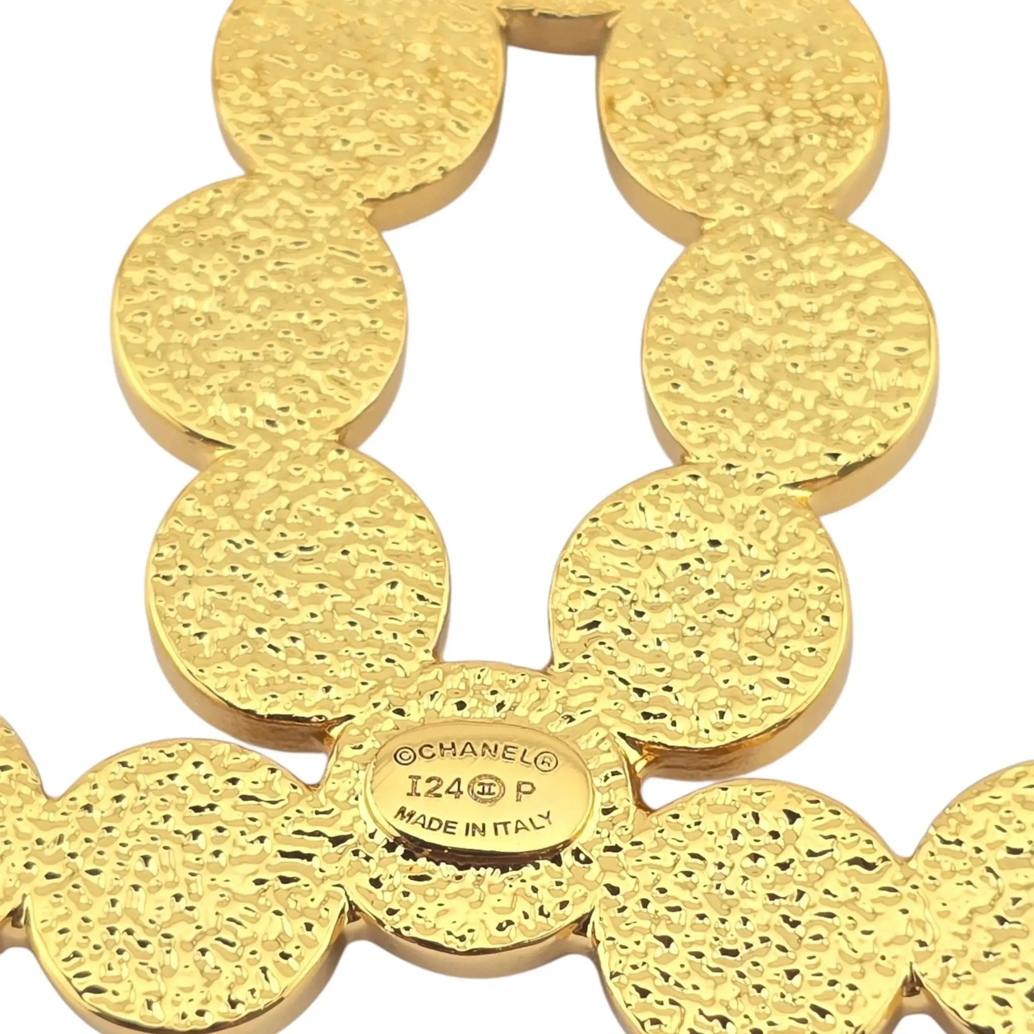 Chanel CC Gold Button Brooch 2024 CHANEL