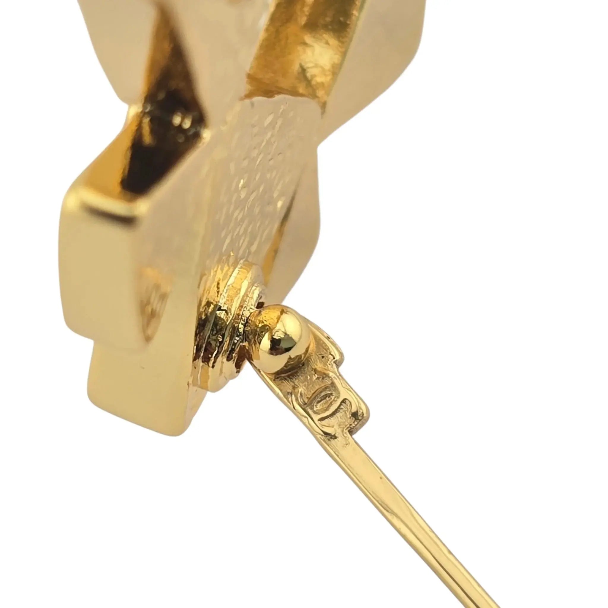 Chanel CC Crystal Gold Brooch 2020 CHANEL