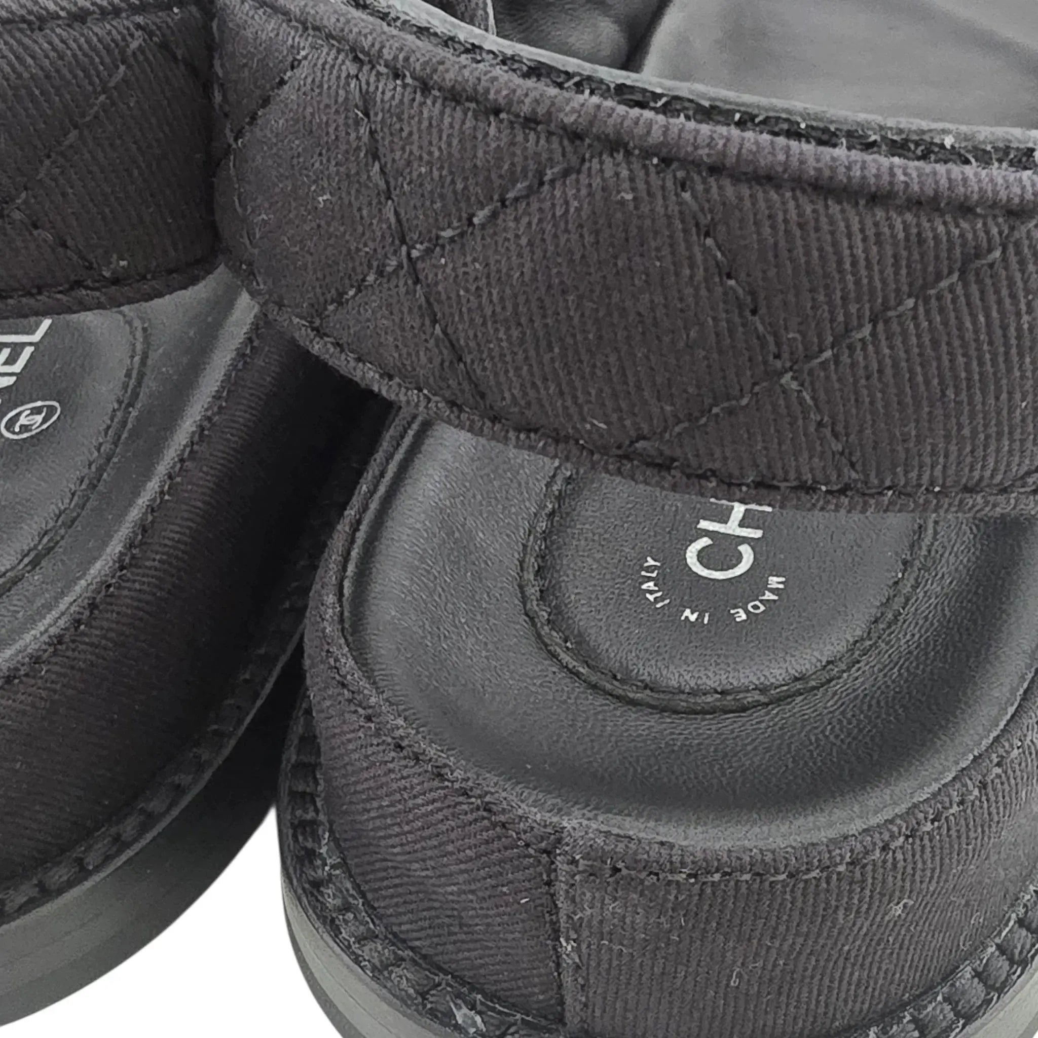 Chanel Mixed Fibers Velcro Dad Sandals 39 CHANEL