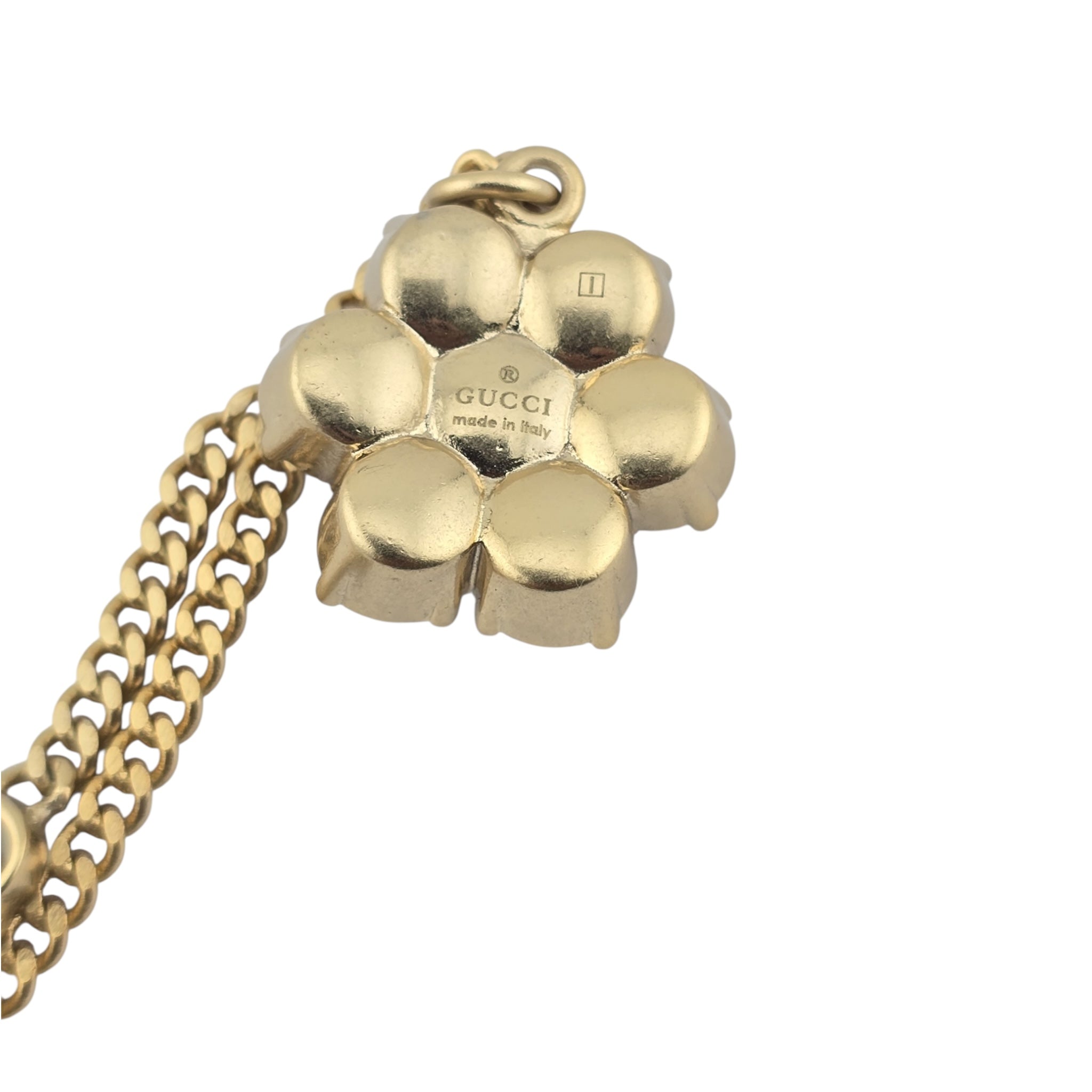 GUCCI GG Marmont Faux Pearl Necklace