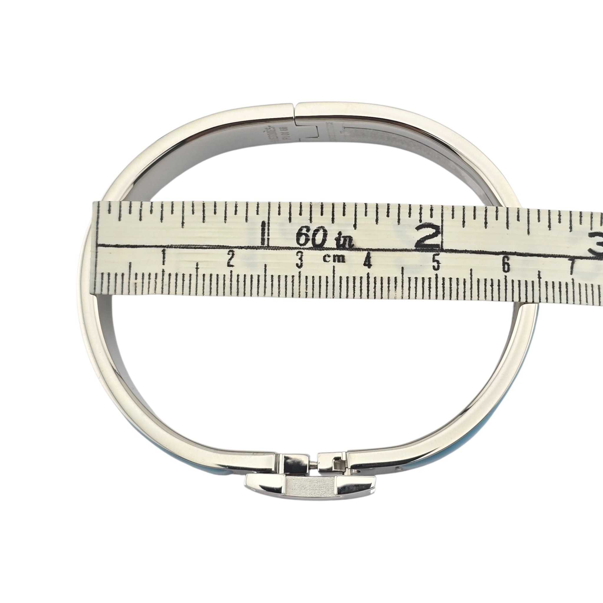 Hermes Clic H Bracelet Bleu Du Nord Palladium GM