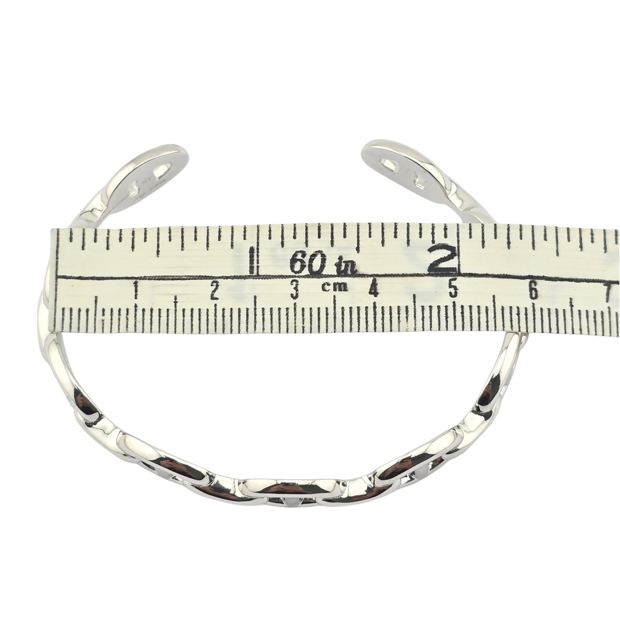 Hermes Chaine d'ancre Enchainee Silver Bracelet Medium - ST