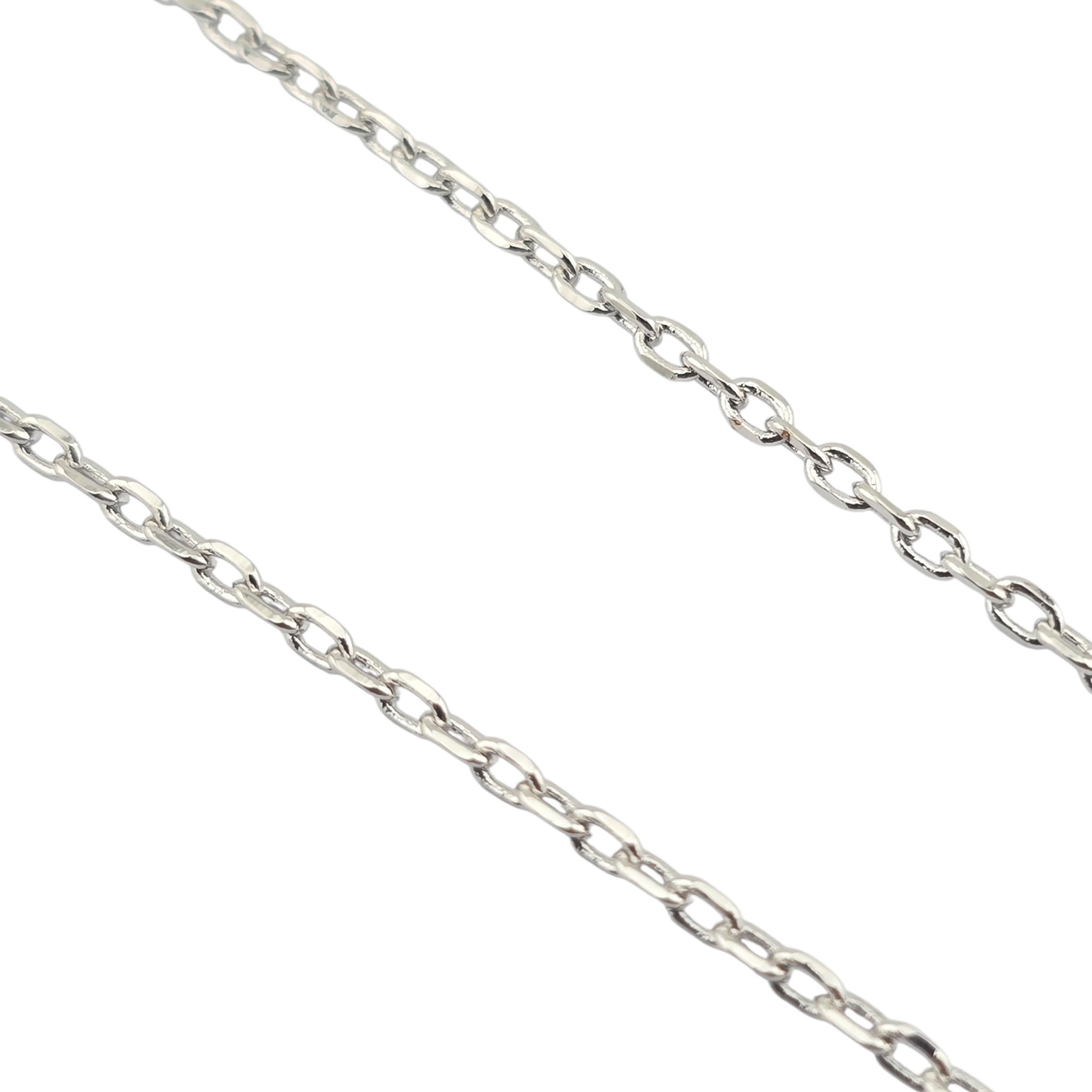 Christian Dior Silver Petit CD Crystal Necklace
