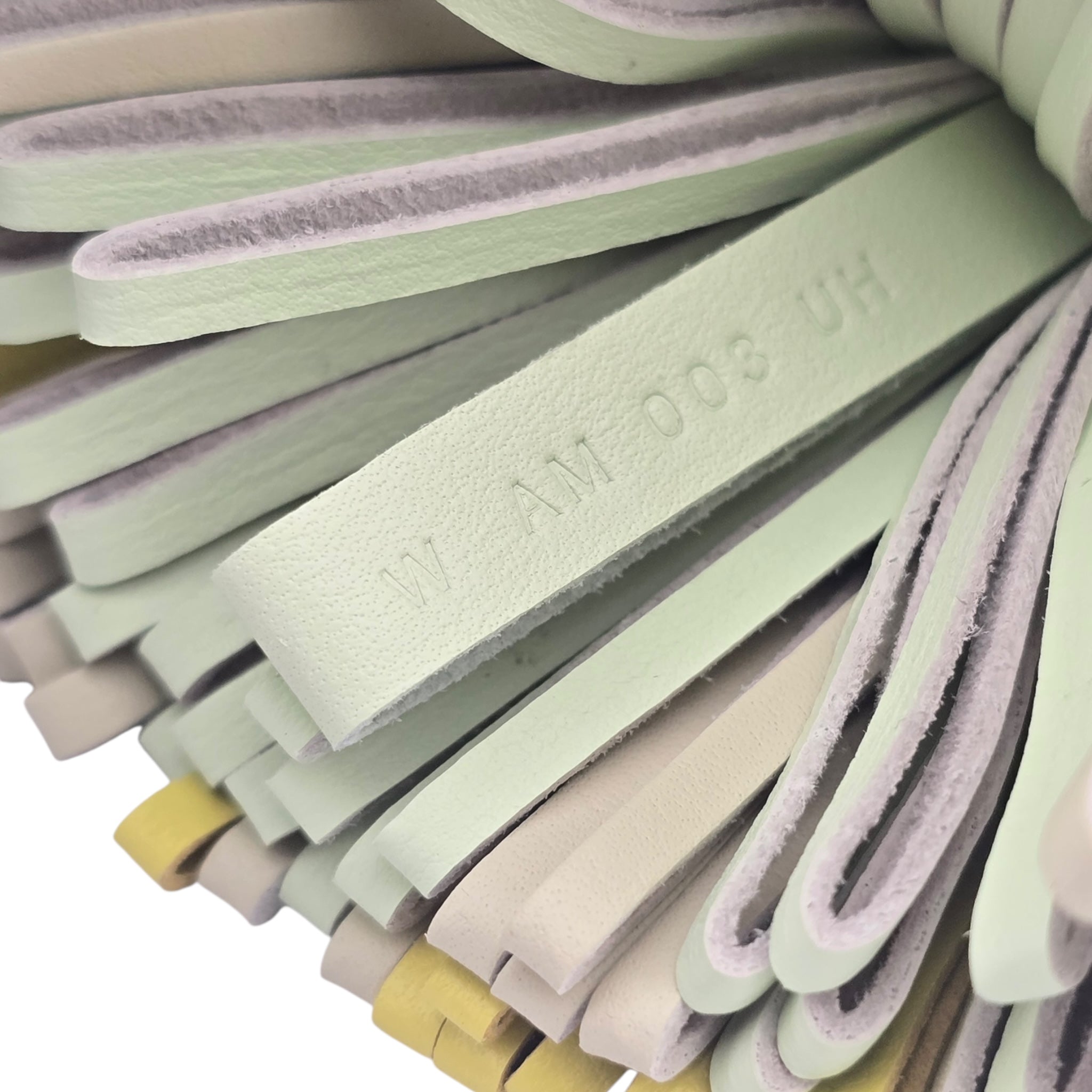 Hermes Carmen Key Ring Lime / Craie