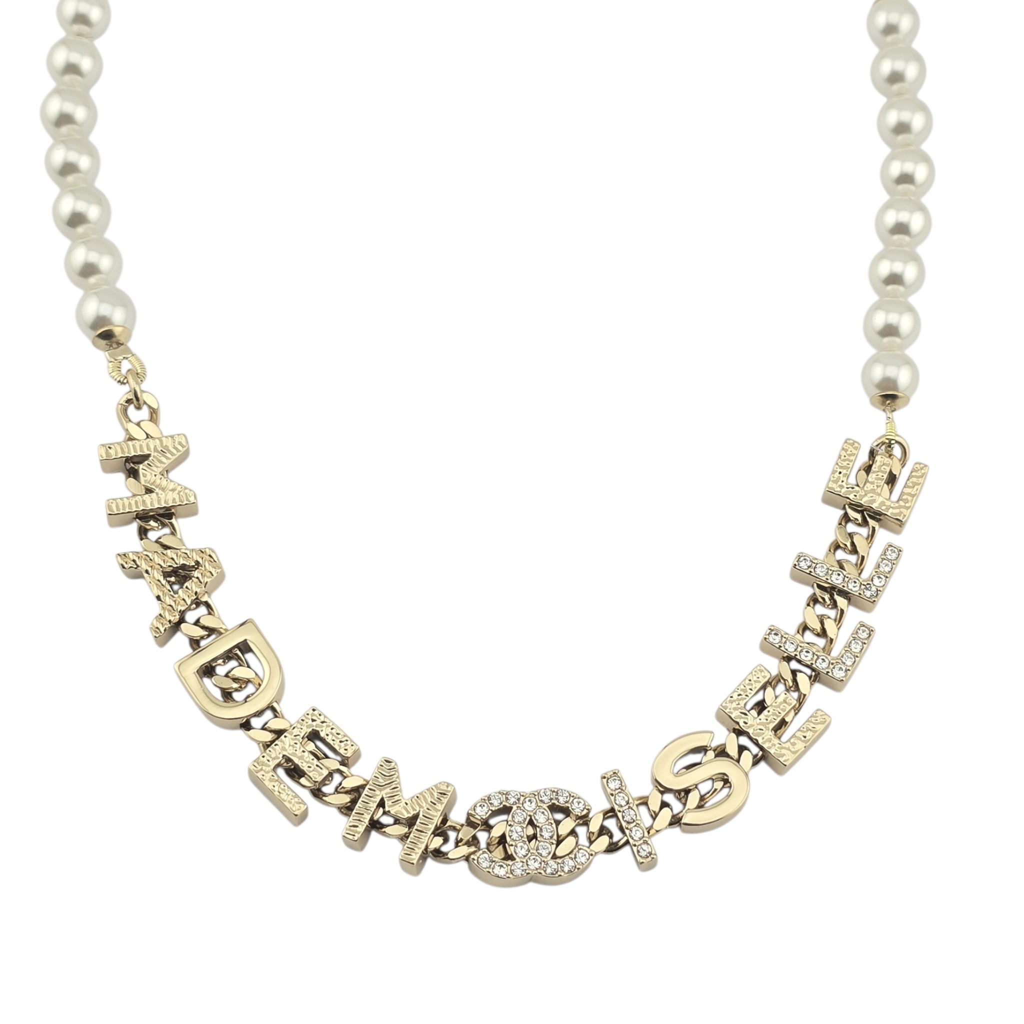 Chanel CC Gold Faux Pearl Necklace 2022 CHANEL