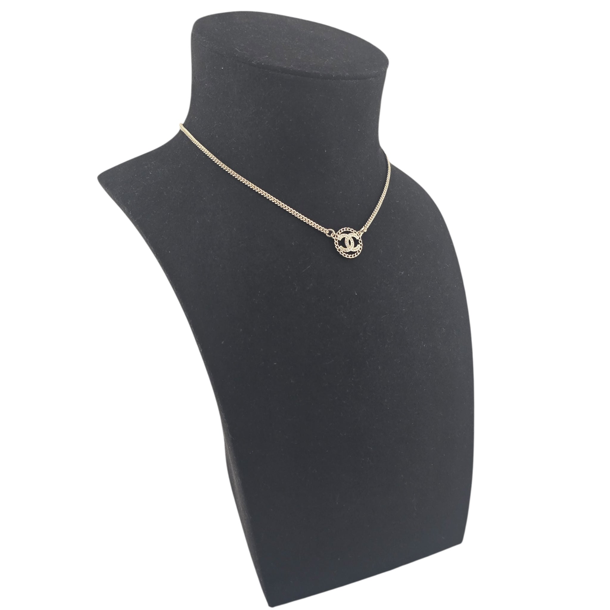 Chanel CC Round Pendant Necklace 2025 CHANEL