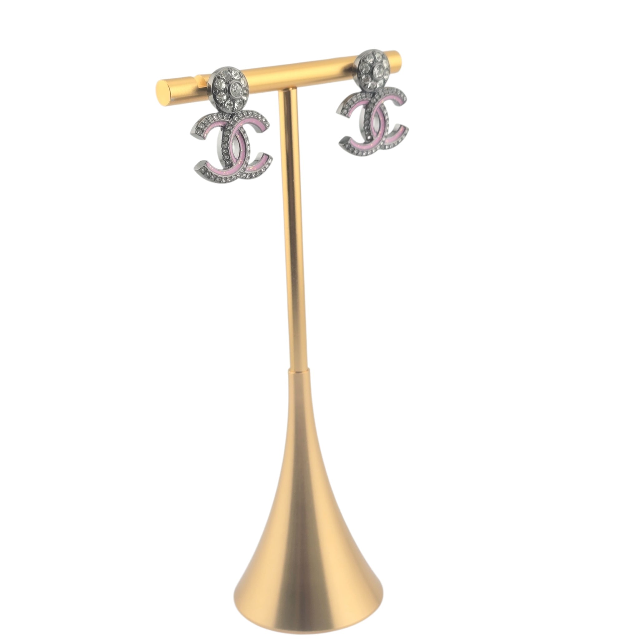 Chanel CC Ruthenium Pink Earrings 2025 CHANEL