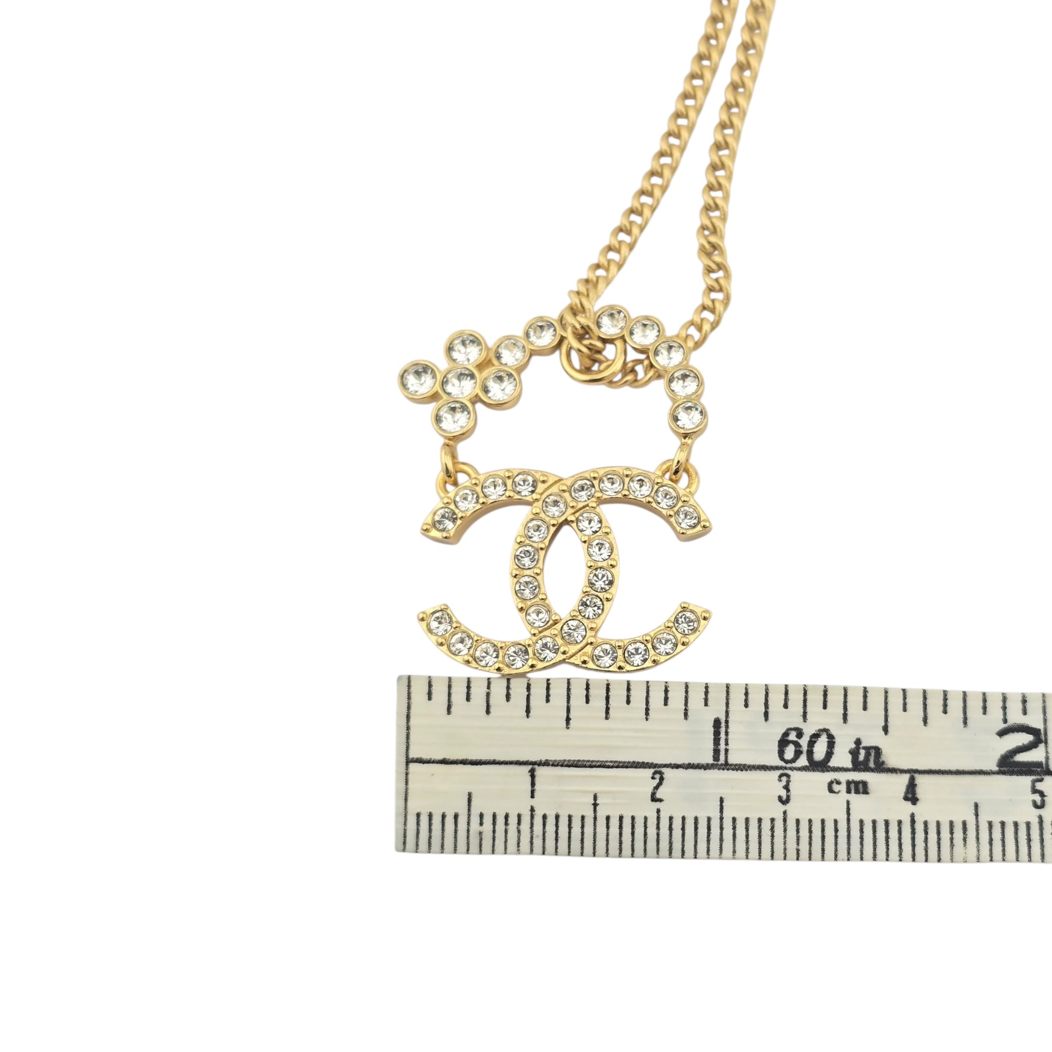 Chanel CC Gold Pendant Necklace 2023 CHANEL