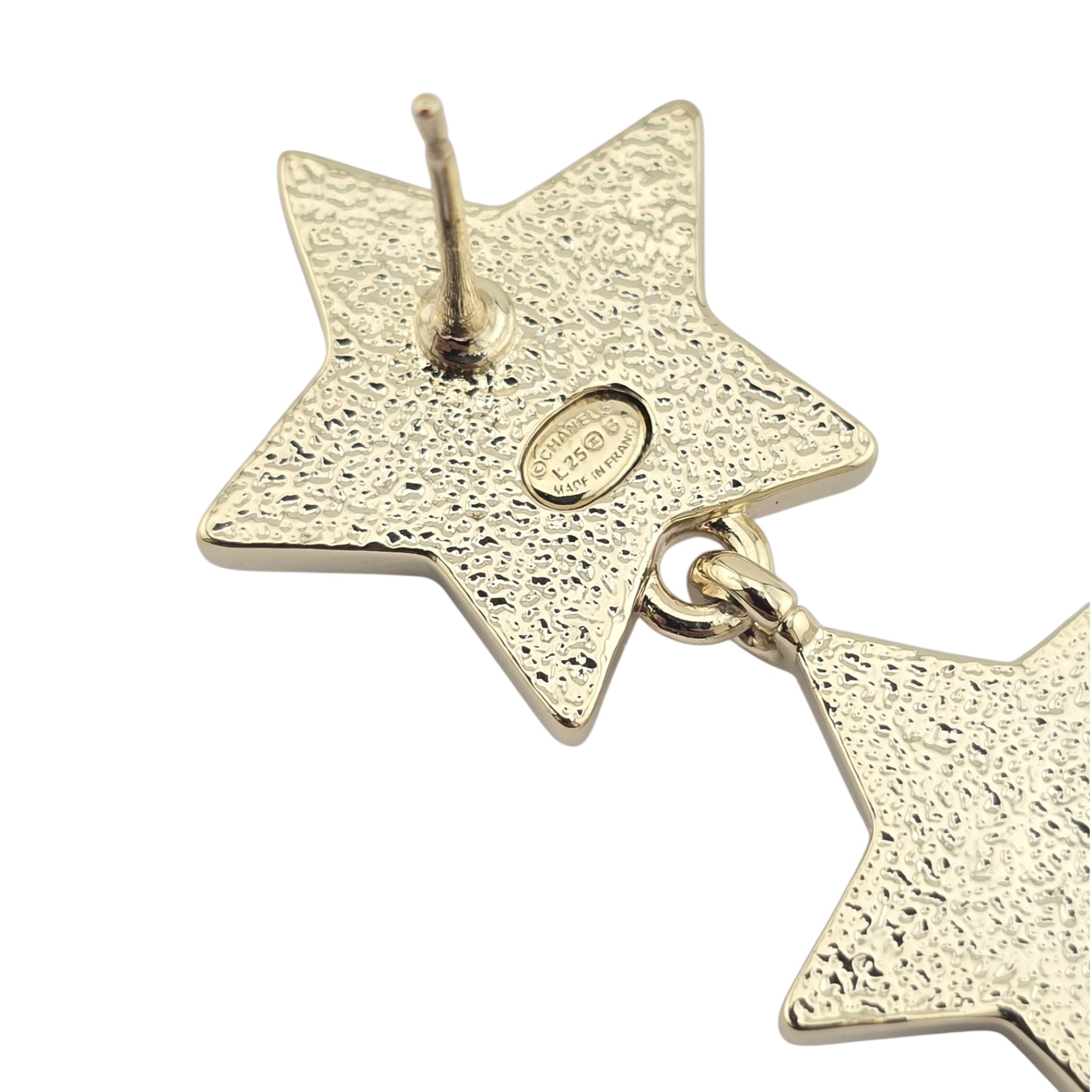 Chanel CC Gold Star Drop Earrings 2025 CHANEL