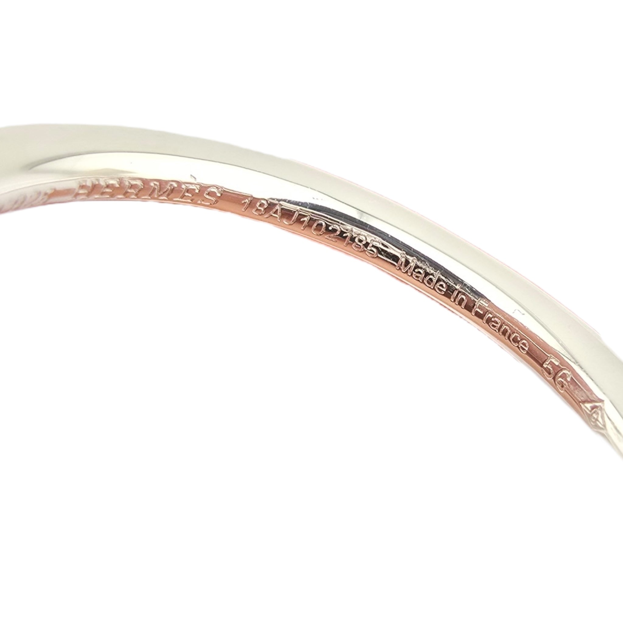 Hermes Echappee Silver Ring, medium model HERMES