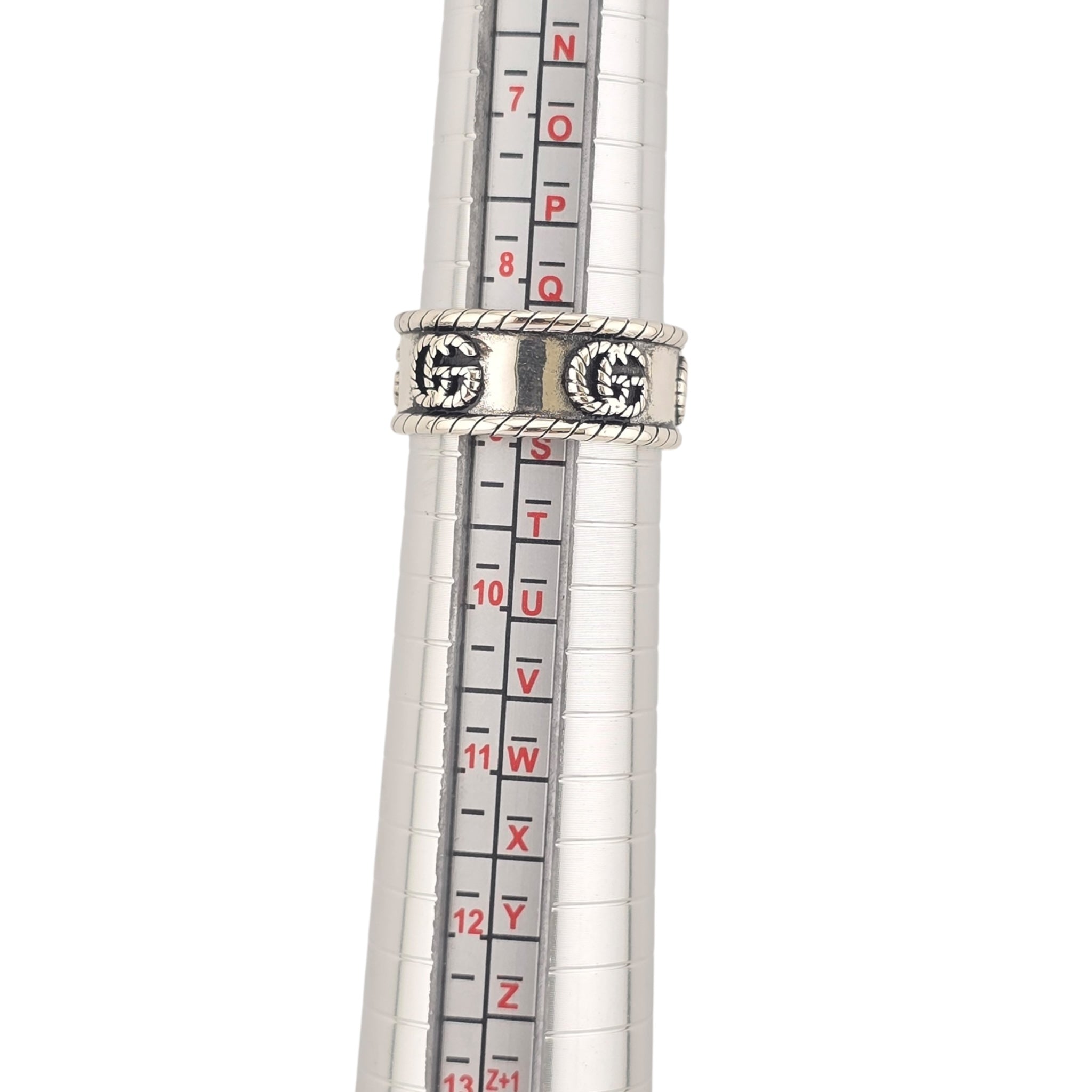 GUCCI GG Marmont Double G Sterling Silver Ring GUCCI