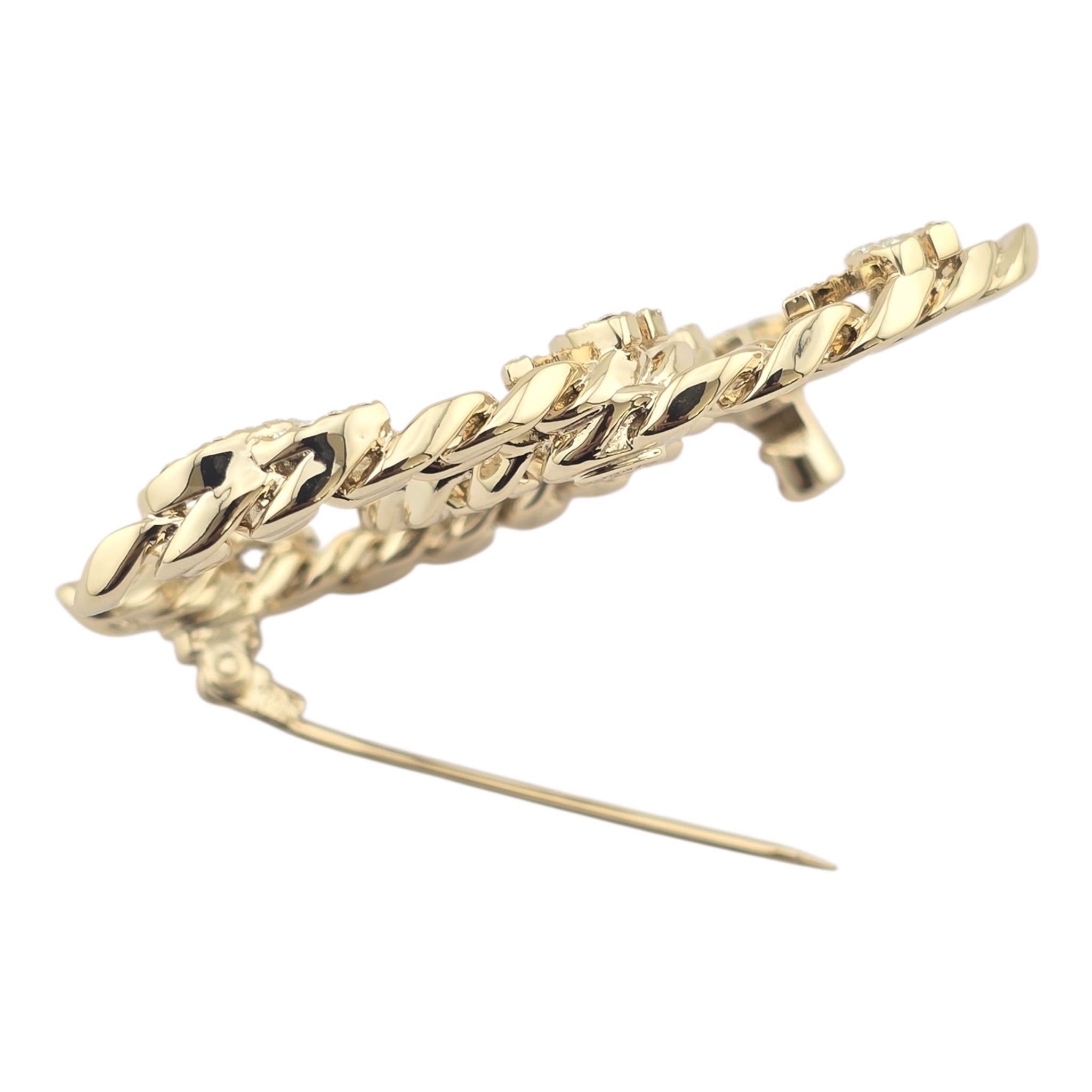 Chanel CC Crystal Gold Brooch 2022 CHANEL