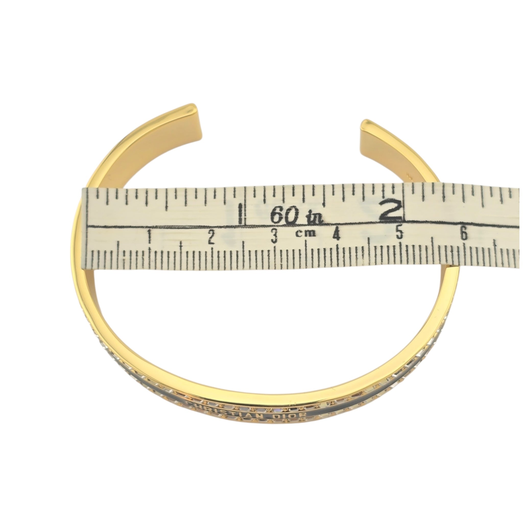 Christian Dior Night Code Bangle Black Enamel Bracelet DIOR