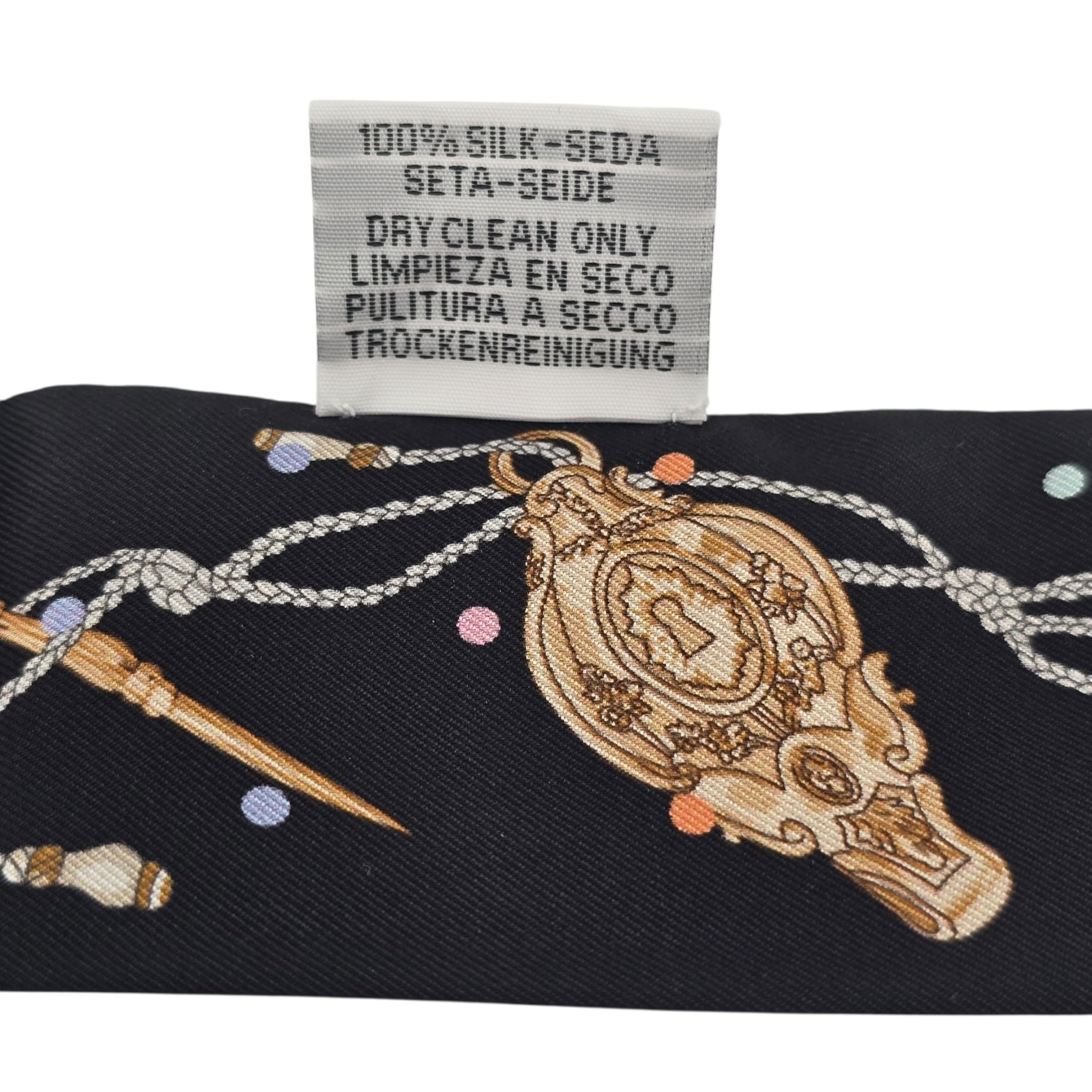 Hermes Silk Les Cles a Pois Twilly HERMES