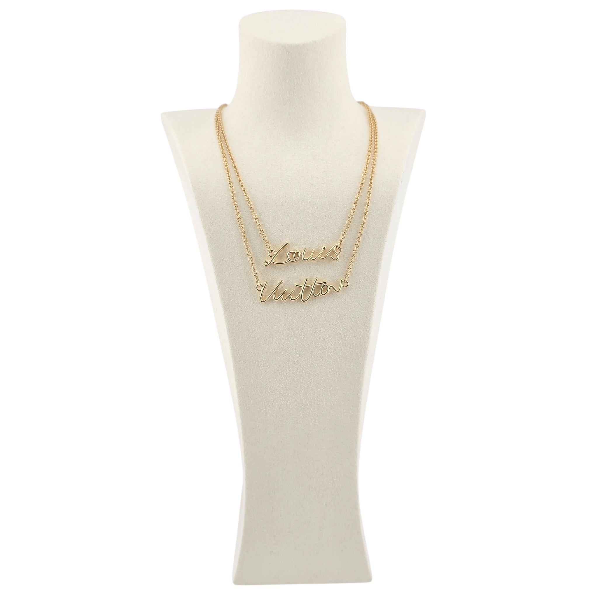 Louis Vuitton LV Script Necklace LOUIS VUITTON