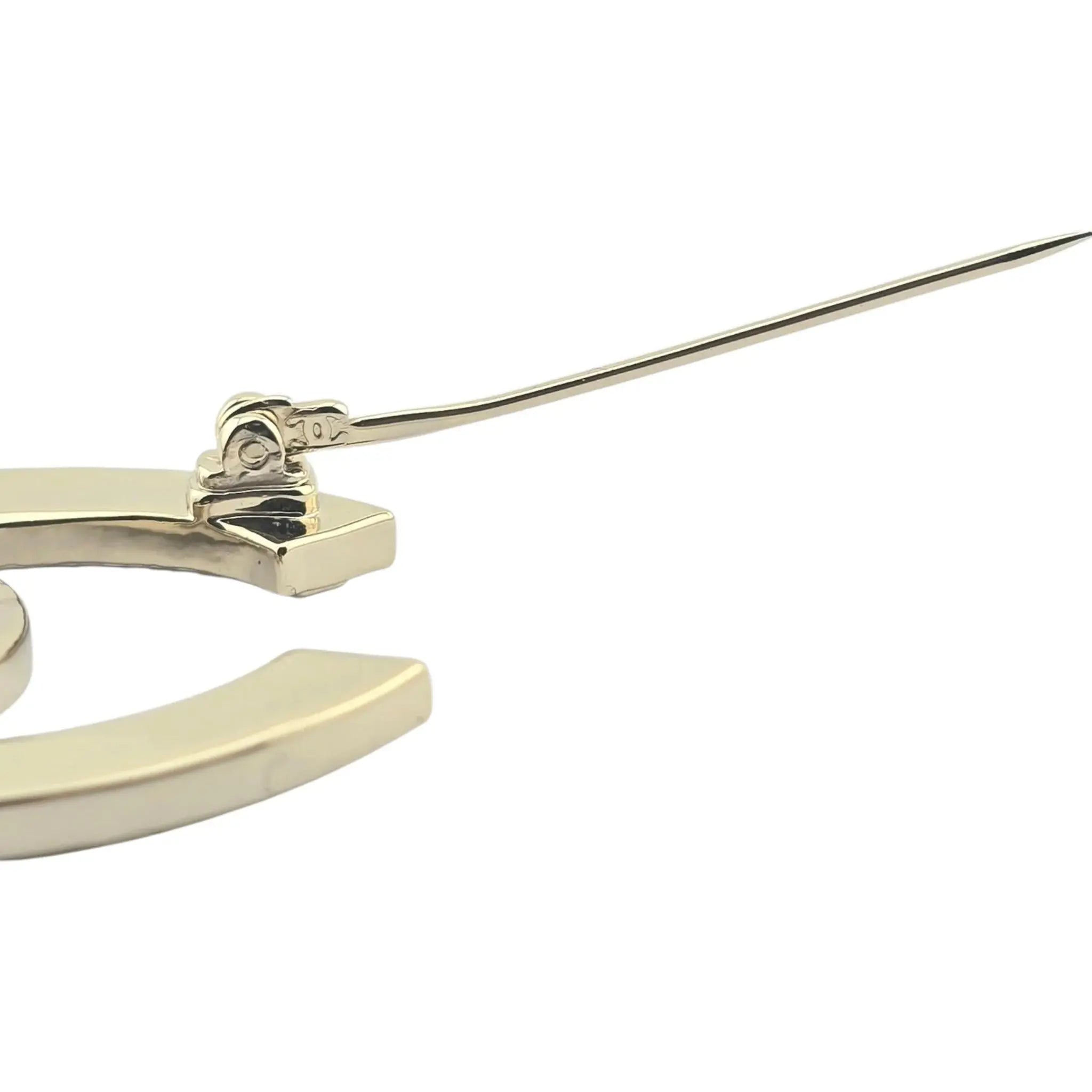 Chanel CC Gold Crystals Brooch 2023 CHANEL