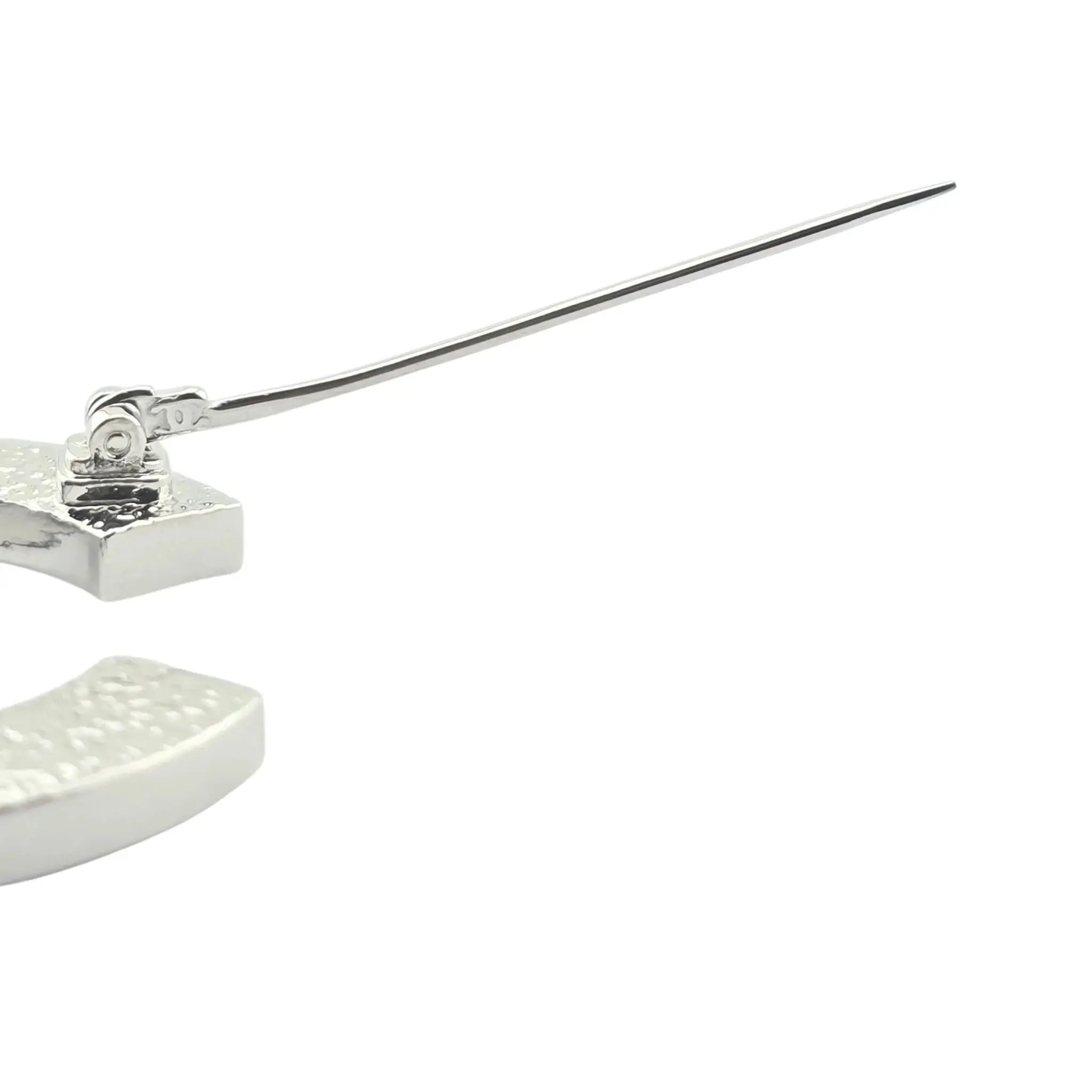 Chanel CC Silver Crystals Brooch 2025 CHANEL