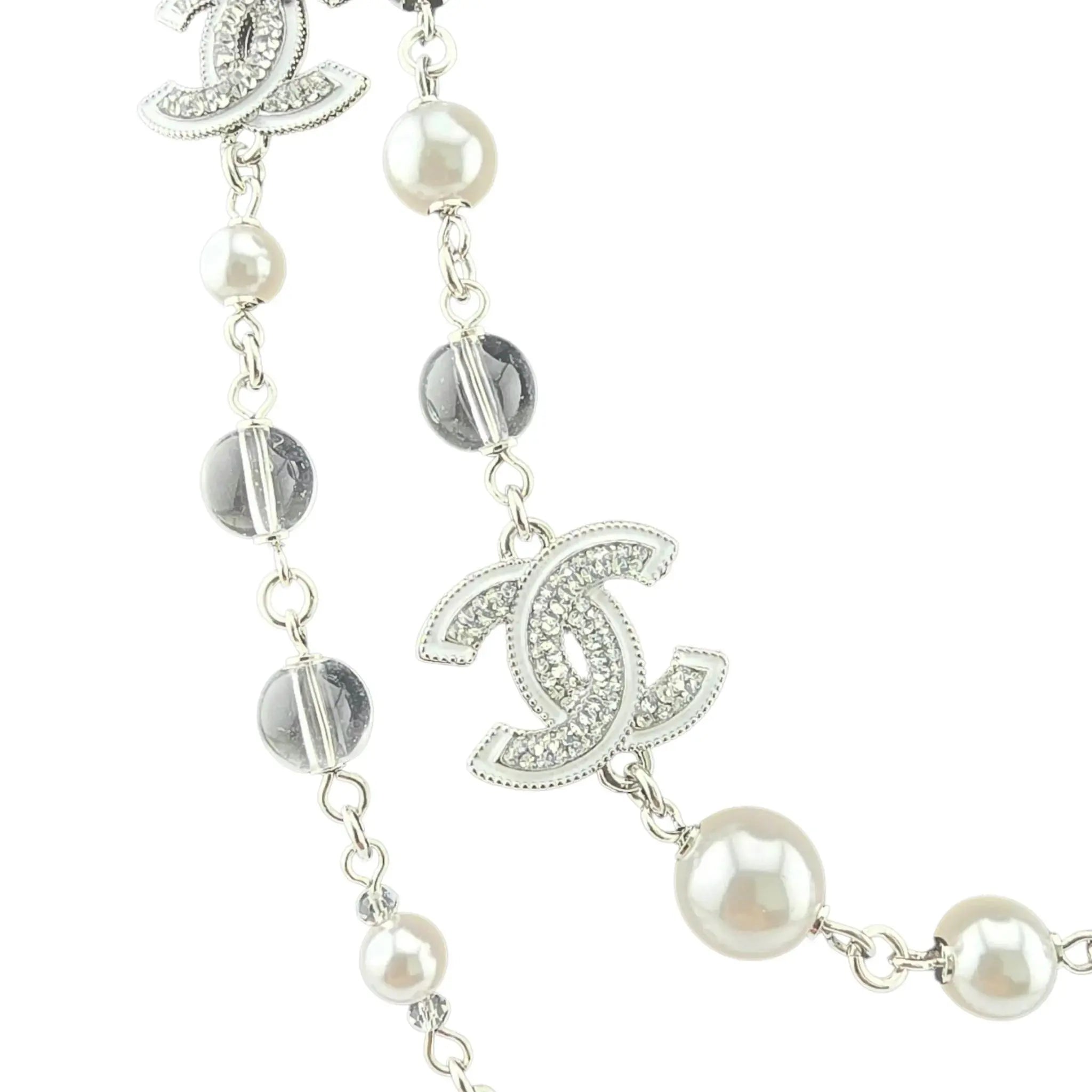 Chanel CC Faux Pearl Long Necklace 2025 CHANEL
