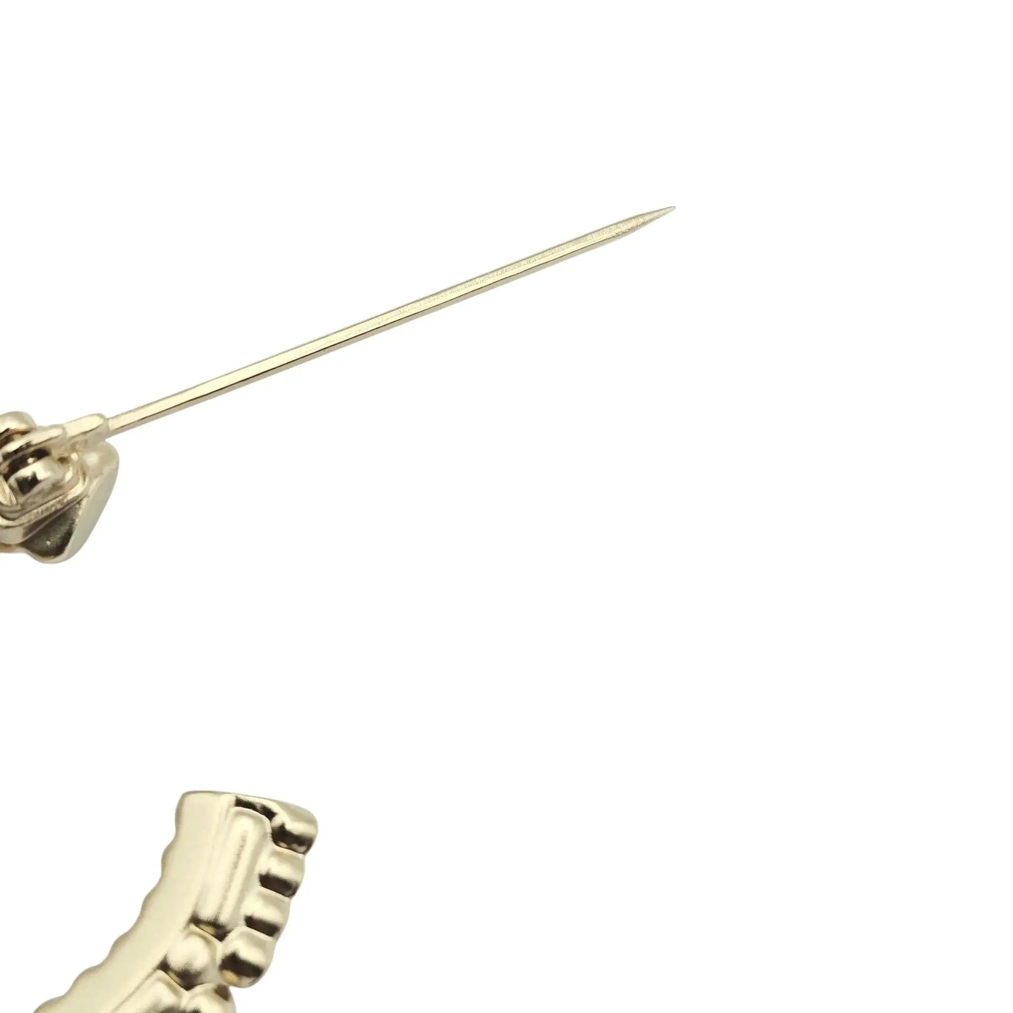 Chanel CC Crystal Pearl Brooch 22K CHANEL