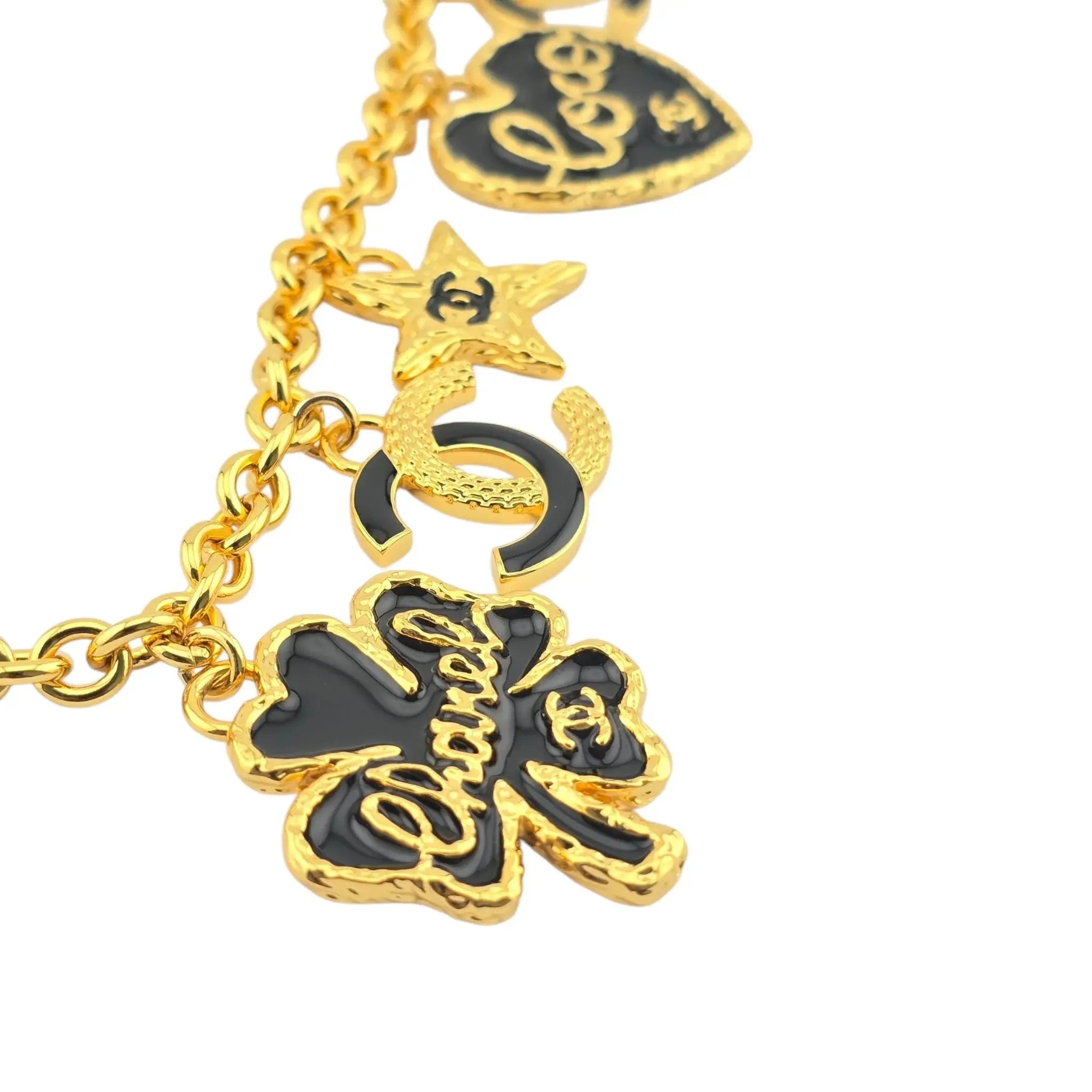 Chanel CC Enamel 'Coco Chanel' Charm Necklace B24 CHANEL