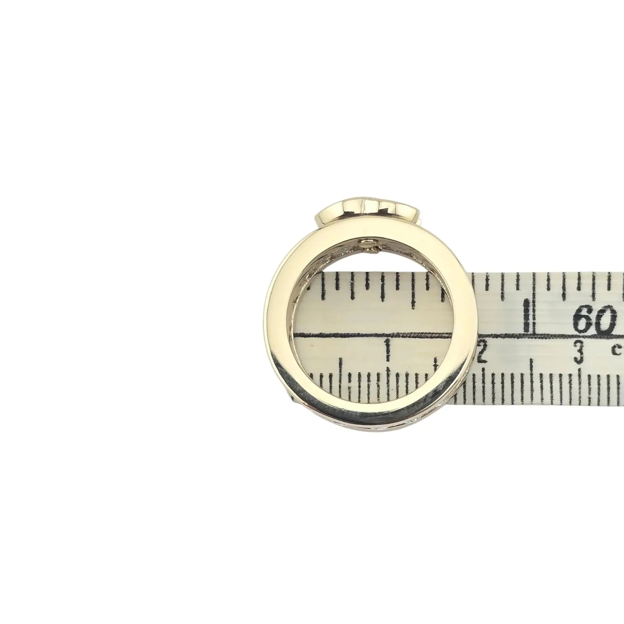 Chanel CC Gold Crystal Ring 2023 CHANEL