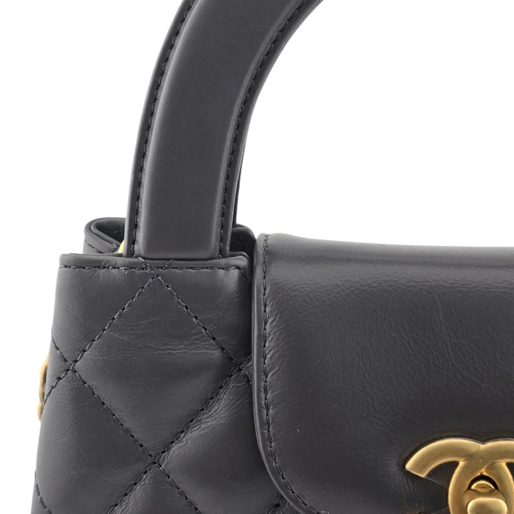 Chanel Small Kelly Re-Edition Grey Shopping Handbag CHANEL