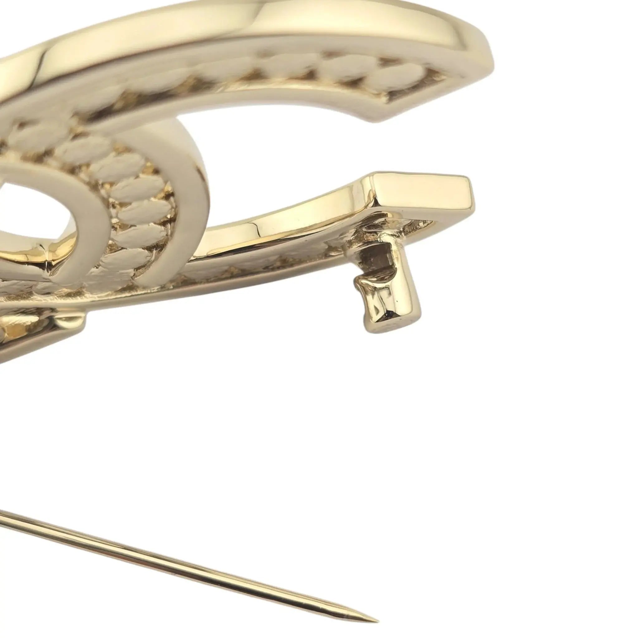 Chanel CC Gold Crystal Brooch B23 CHANEL